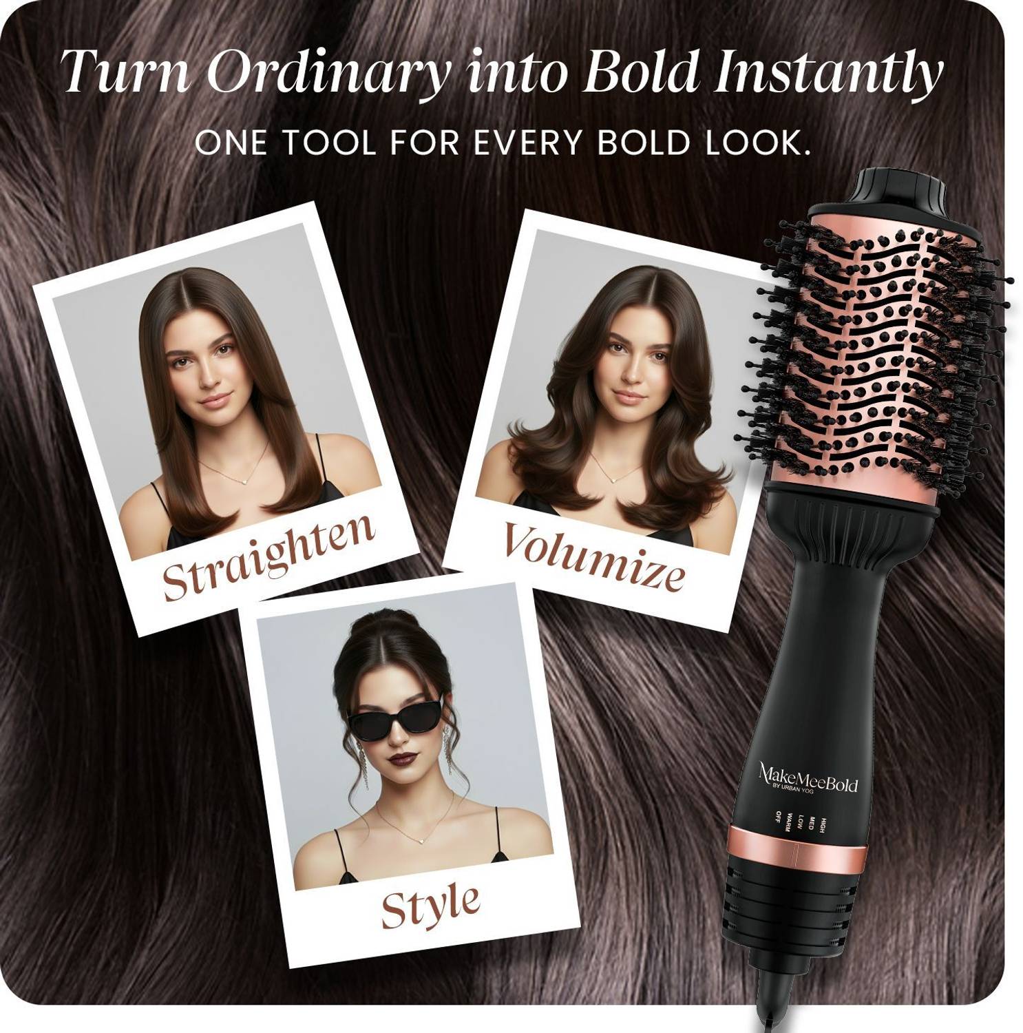 URBANYOG MakeMeeBold Hot Air Brush for Women - Image 2