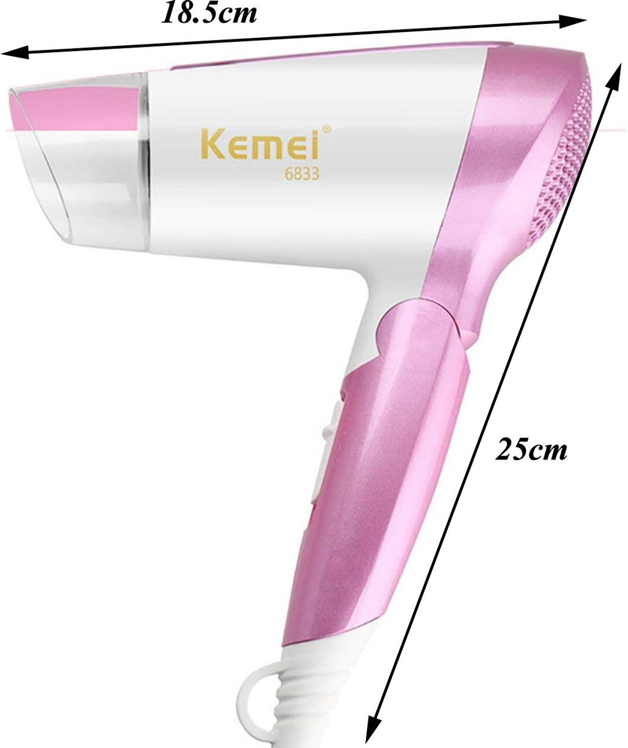 Image of Kemei 1600W Health Mode Overheating Protection Hair Dryer