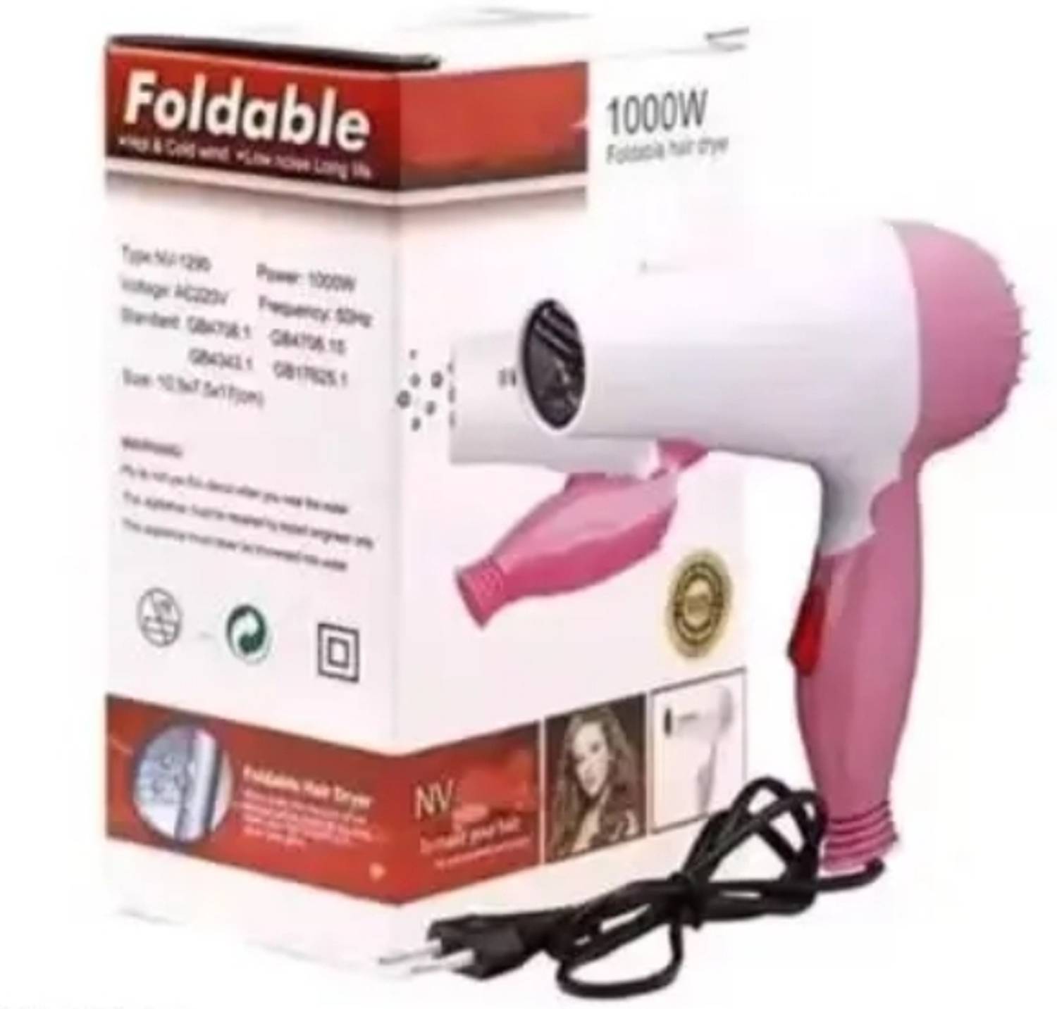 VVP 1000W Foldable Hair Dryer - Image 4