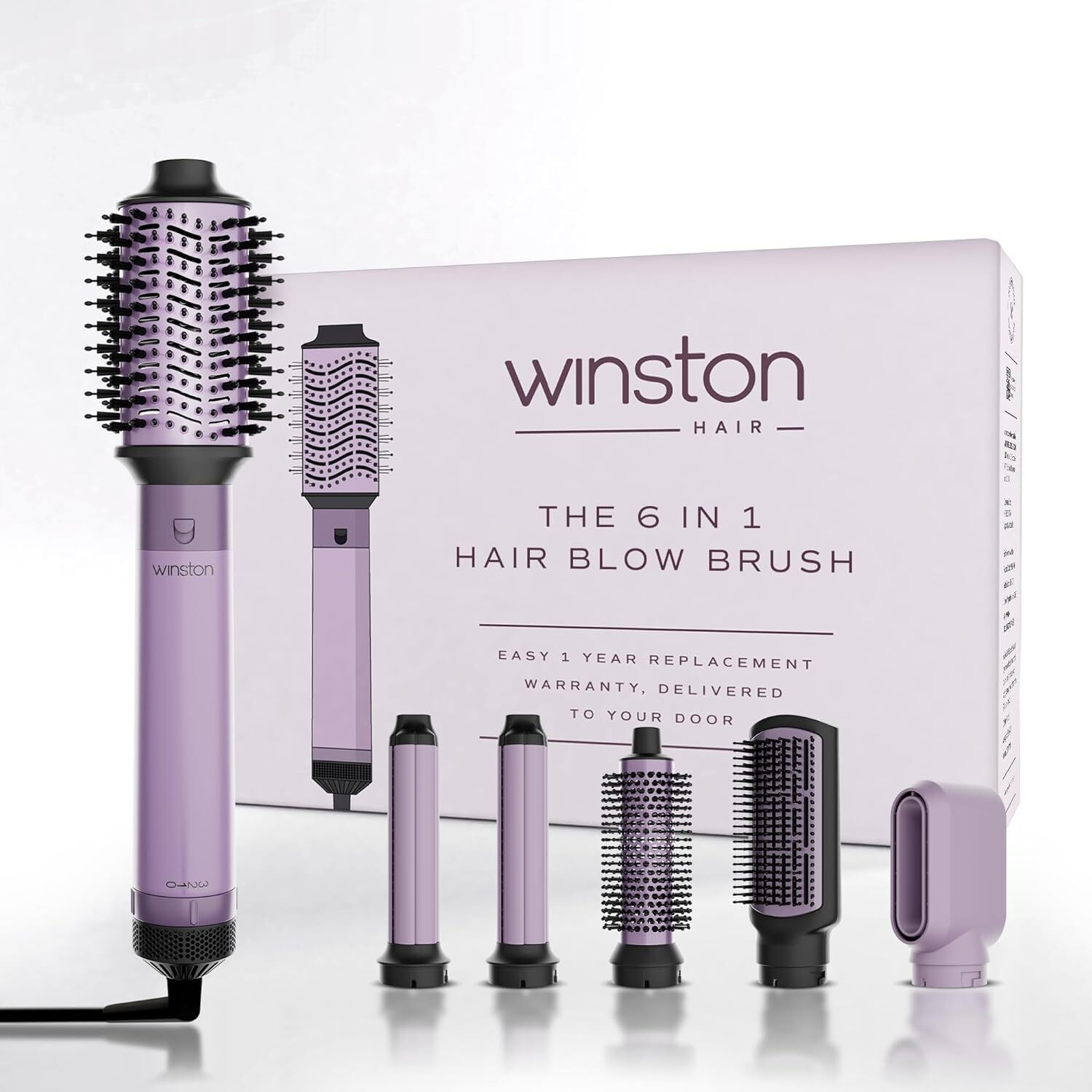 Winston 6 in 1 Volumizer Hot Air Blow Brush & Dryer for Women Hair Dryer