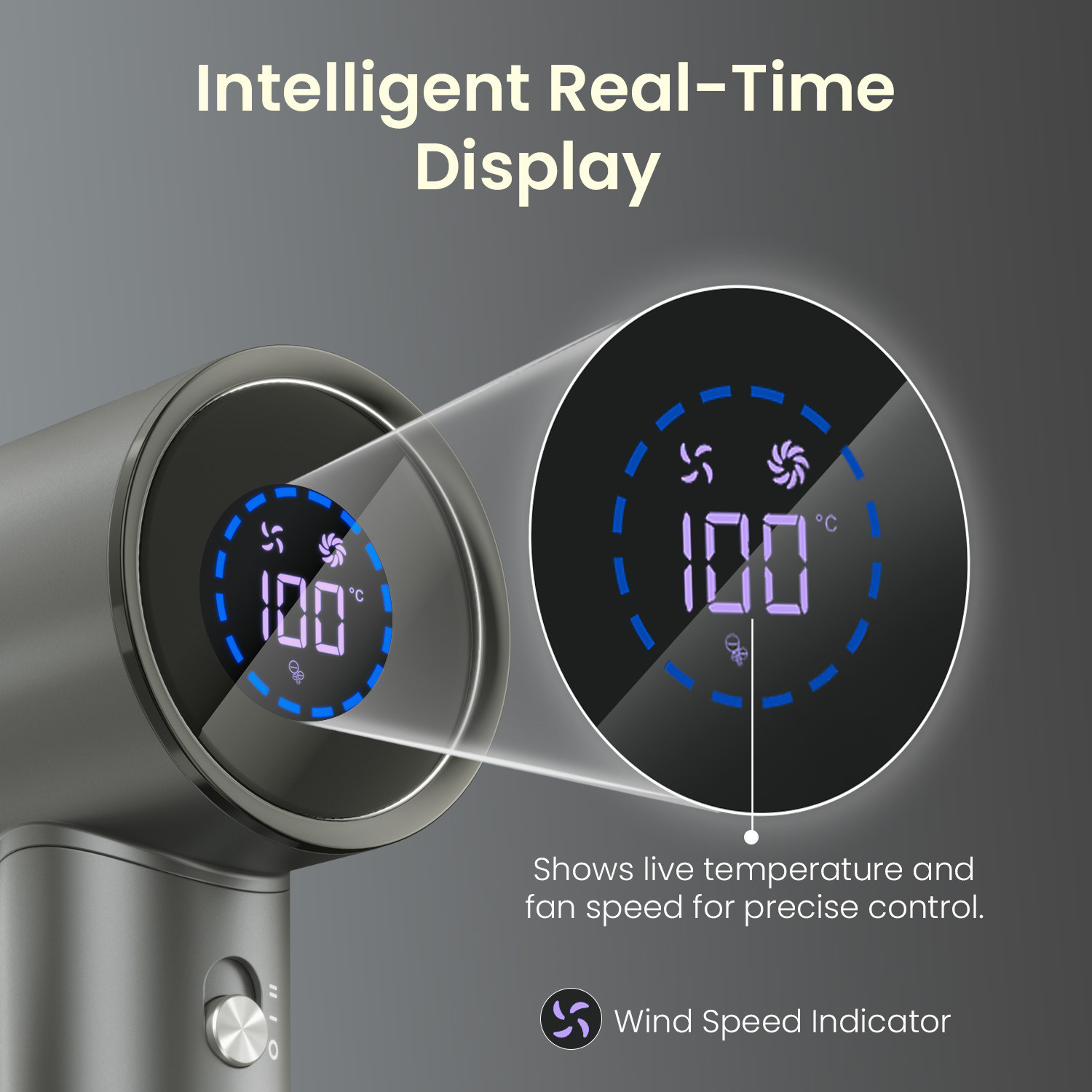 Image of Portronics Zifro BLDC 1600W Cold & Hot Air Hair Dryer, 3 Temperature Modes, 2 Fan Speeds Hair Dryer