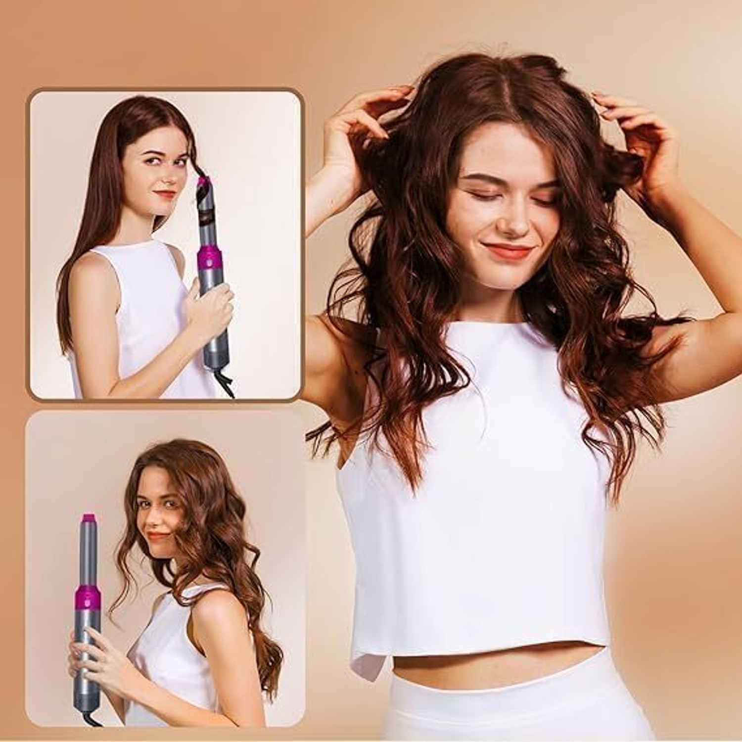 Image of AARADHYA SELLS 5 in 1 Style Hair Dryer Hot Air Brush Dryer for Woman Hair Dryer Hair Dryer