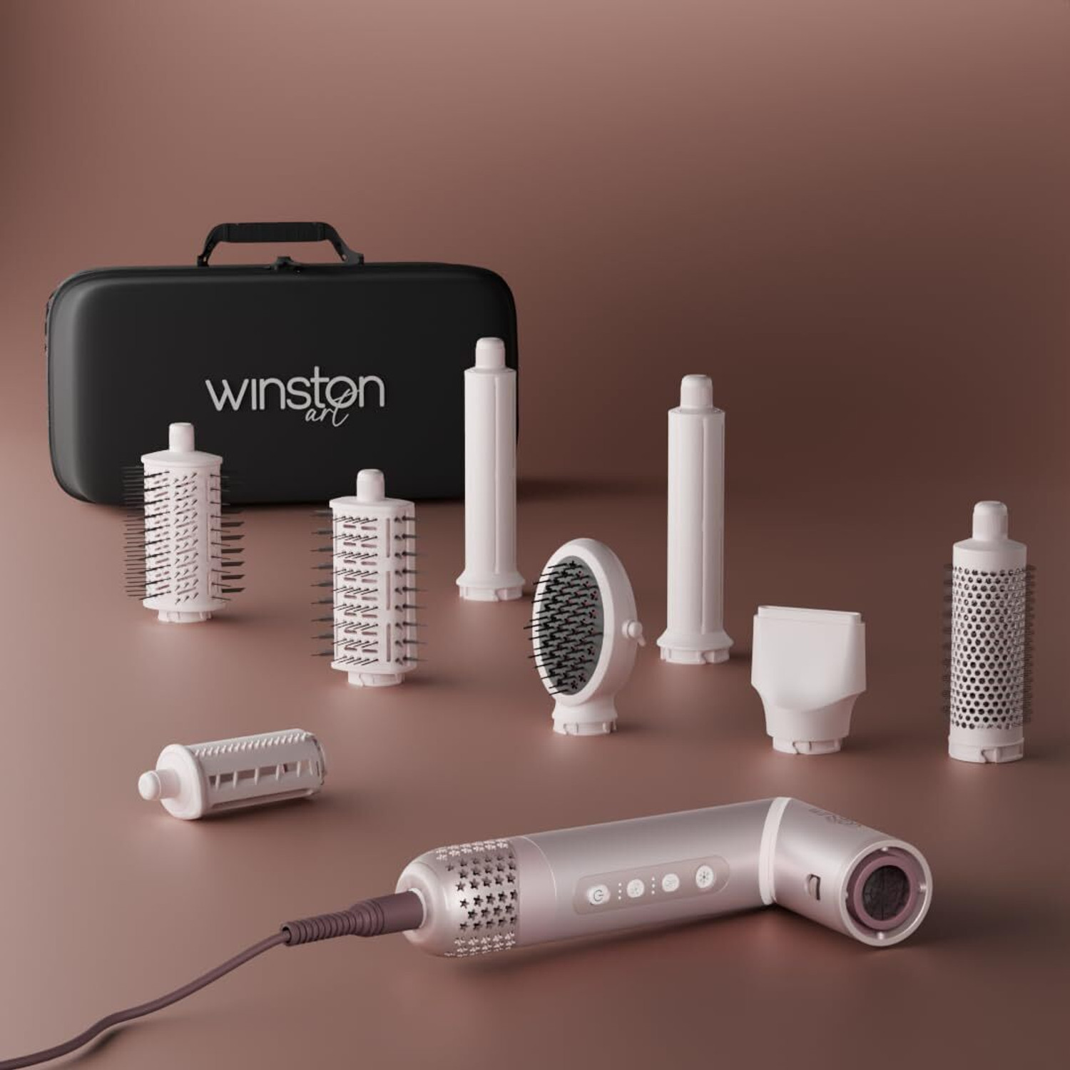 Image of Winston Flexy 8-in-1 Professional Hot Air Styler & Hair Dryer Brush Hair Dryer
