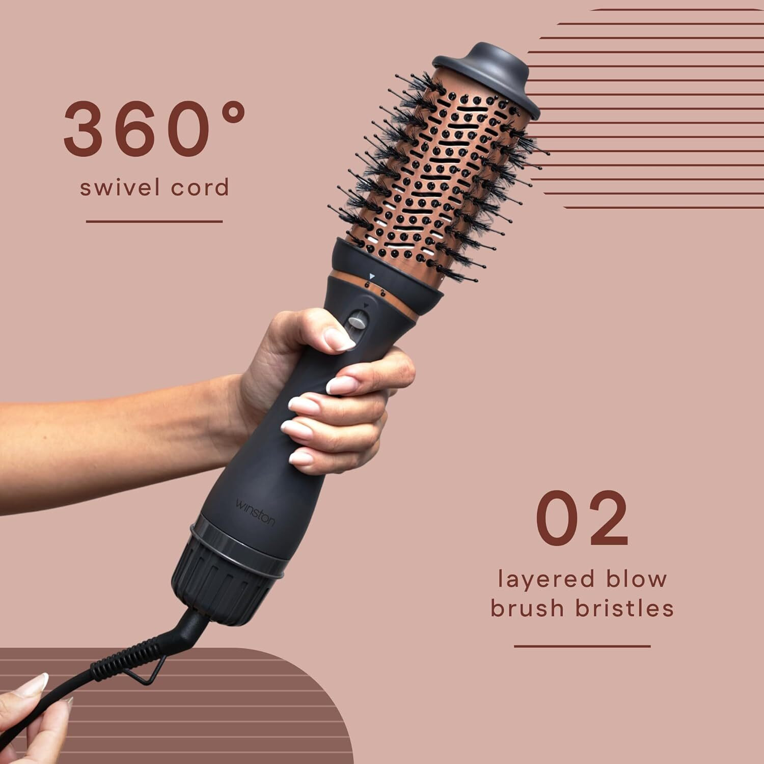 Image of Winston 4 in 1 Blow Brush Hair Dryer