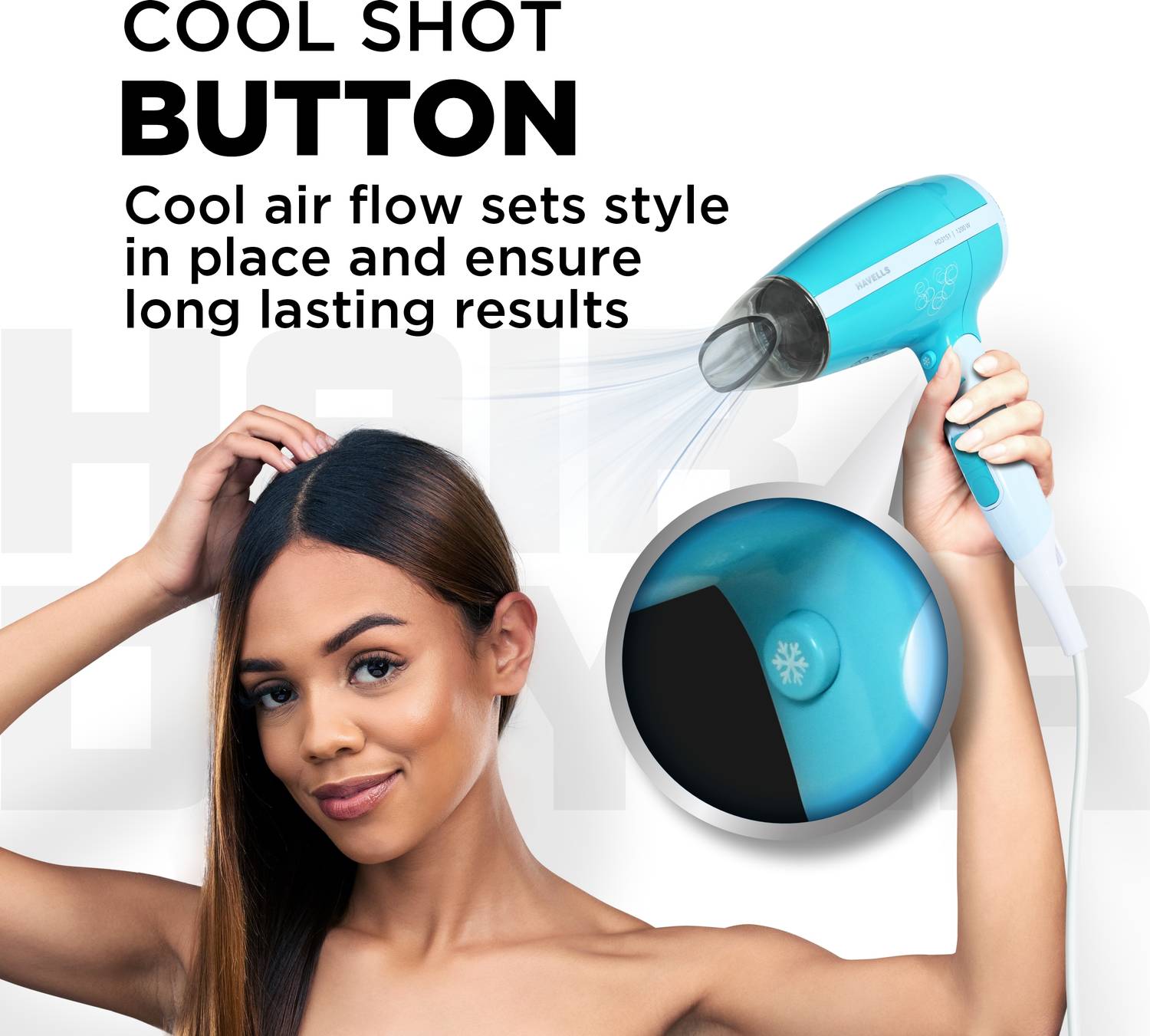 HAVELLS HD3151 Hair Dryer Green - Image 5