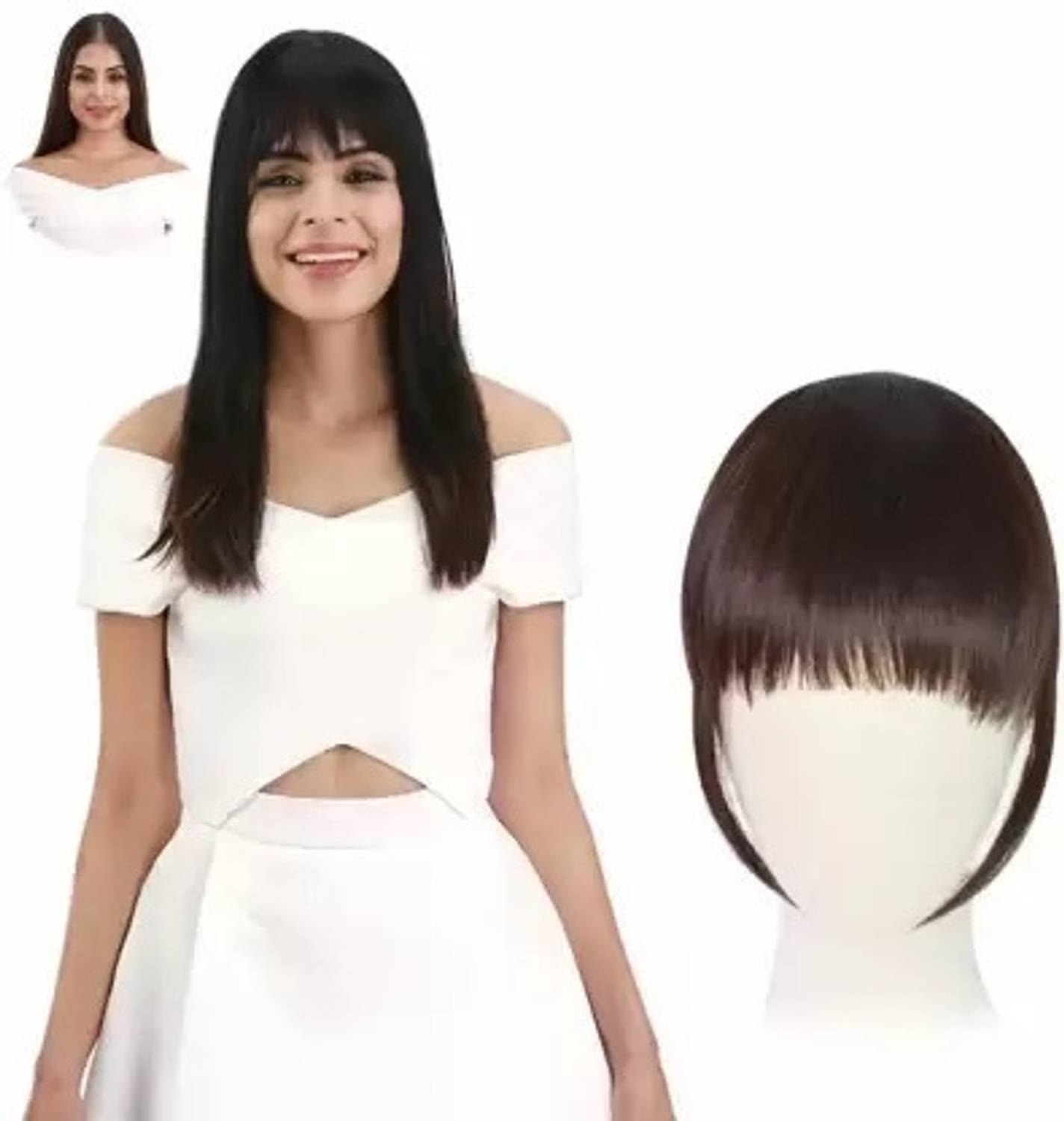 CAMOLA DEVA franch cut for forehead hair extension Hair Extension