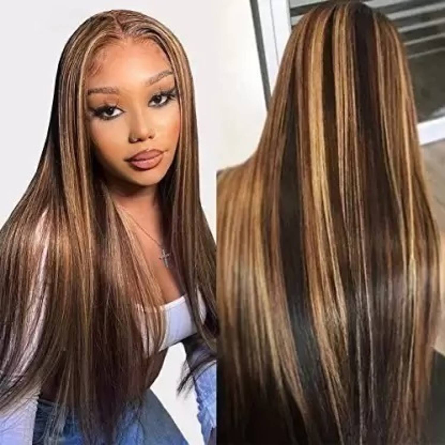 CAMOLA DEVA HIGHLIGHT good length straight hair extension Hair Extension