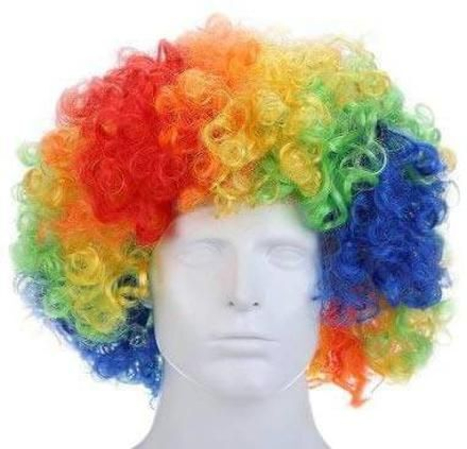 Image of Artonezt Multicolor Fancy Party Malinga Wig Holi with Heart Shape Funky Eye wear Hair Extension