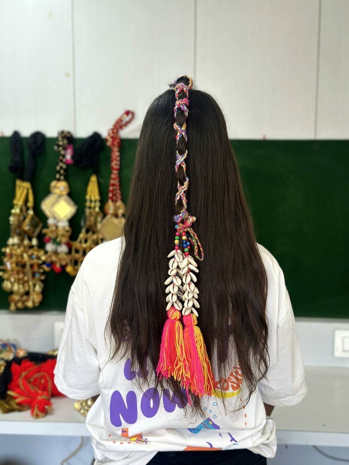 SIMKA™ Jhumka & Ghungroo Heavy Design Punjabi Paranda/Hair Extension/Braid Tassles/Patiala Shahi