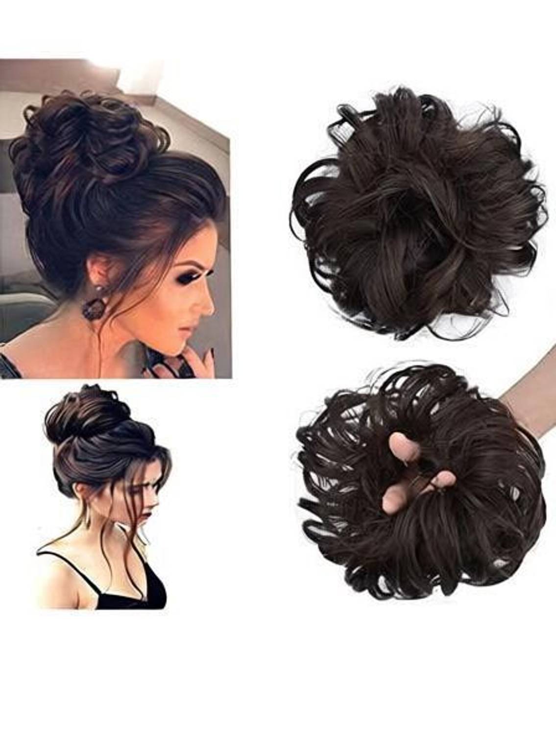 BeatStock Brown color Bun Juda Extension Hair Extension