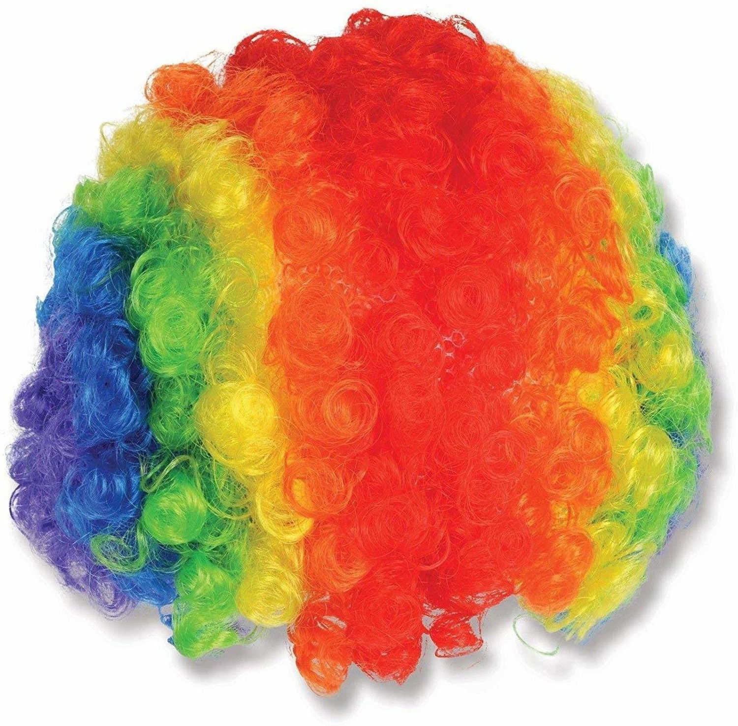 Image of Artonezt Multicolor Fancy Party Malinga Wig Holi with Heart Shape Funky Eye wear Hair Extension