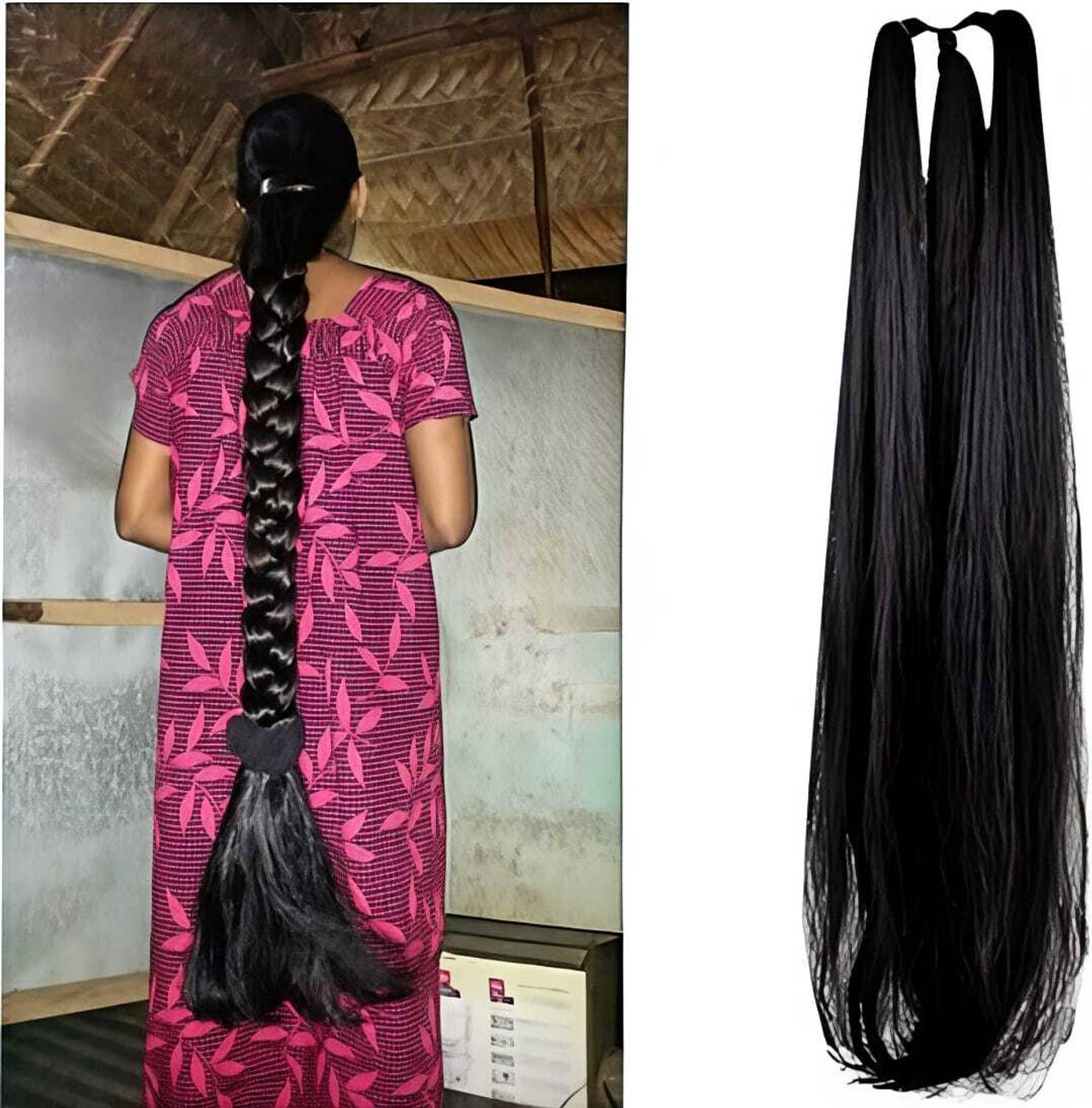 Arshi Parandi Choti for Women And Girl's Black choti 70gm Extension Hair Extension