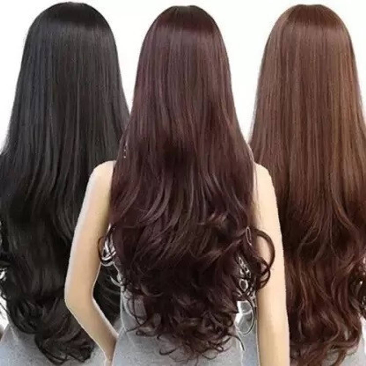 CAMOLA DEVA BROWN Good Length Wavy/Curly Extension Hair Extension