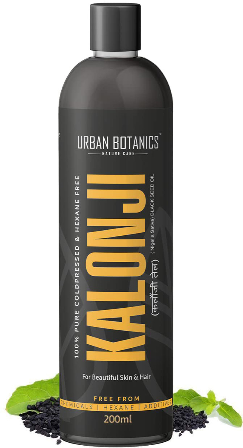 UrbanBotanics Cold Pressed Kalonji Oil - Black Seed Oil - For Skin & Hair Oil