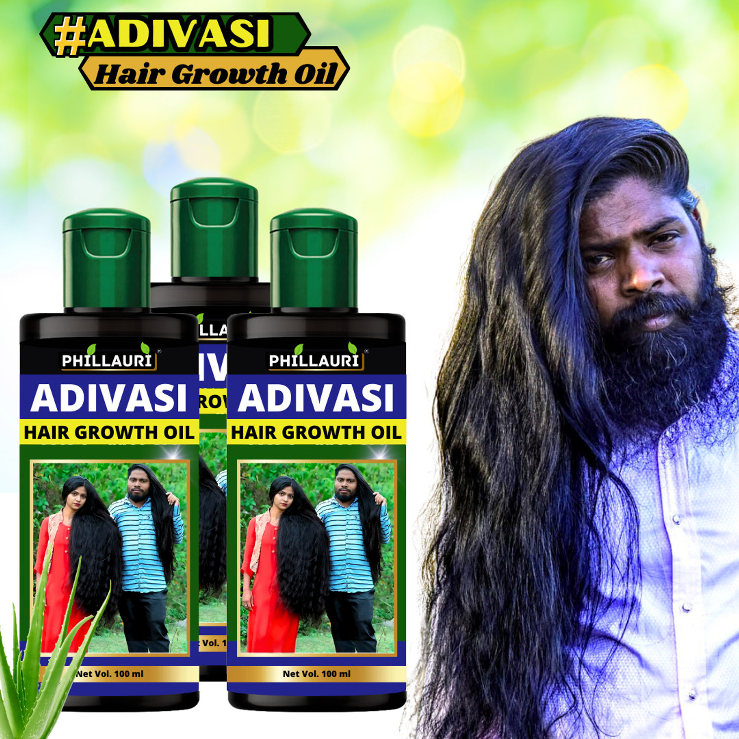 Image of Phillauri Herbal Premium Quality, Hair Regrowth, Hair Fall Control Hair Oil