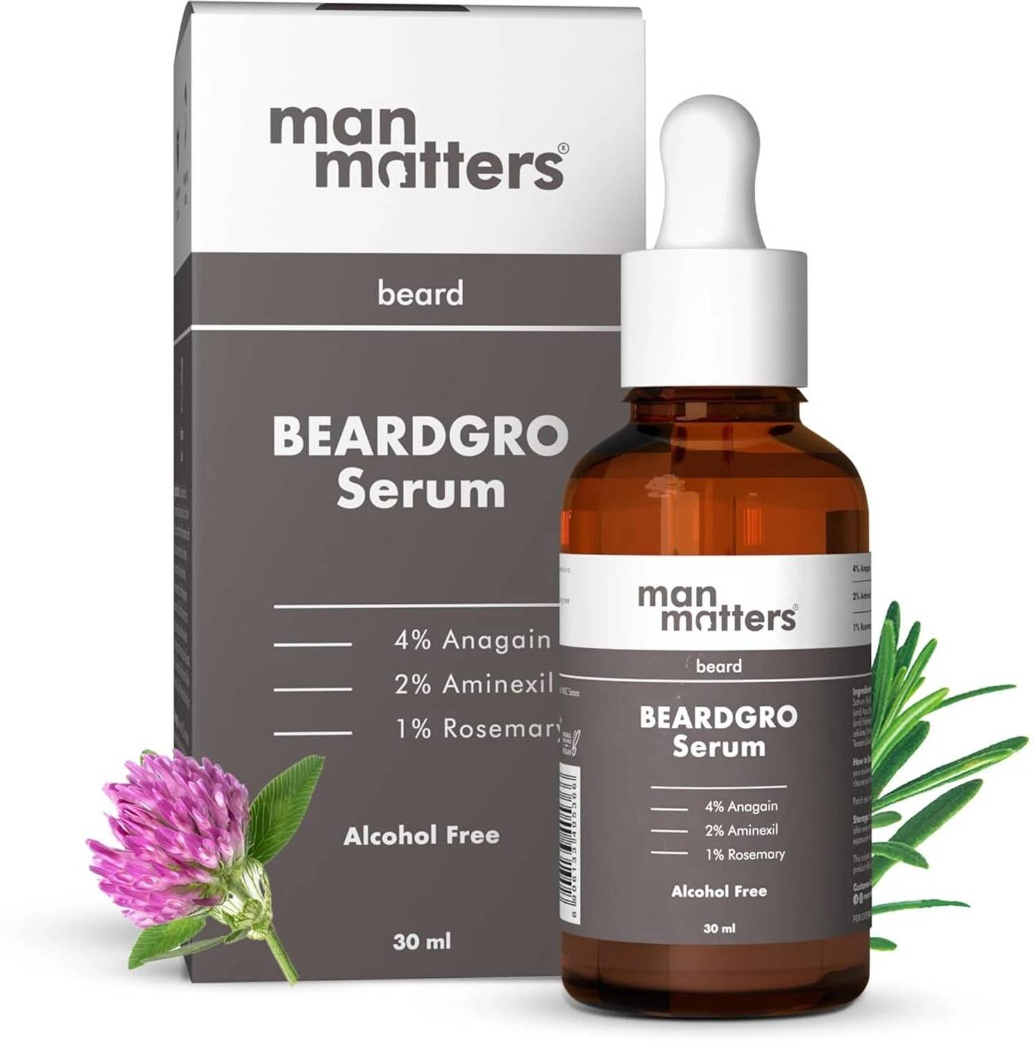 Man Matters BeardGro Oil-In-Serum Rosemary, Anagain & Aminexil