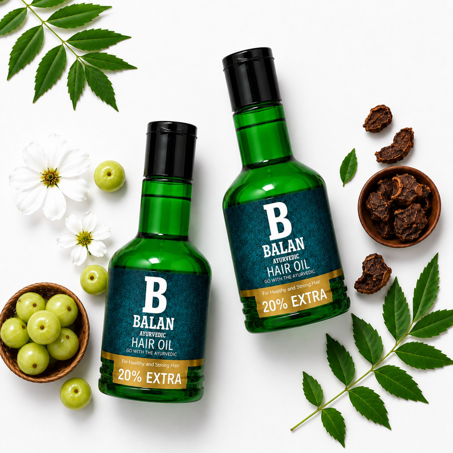Image of balan Ayurvedic Hair Oil 200ml Oil for Men & women | Revitalises Dry, Frizzy Hair Oil