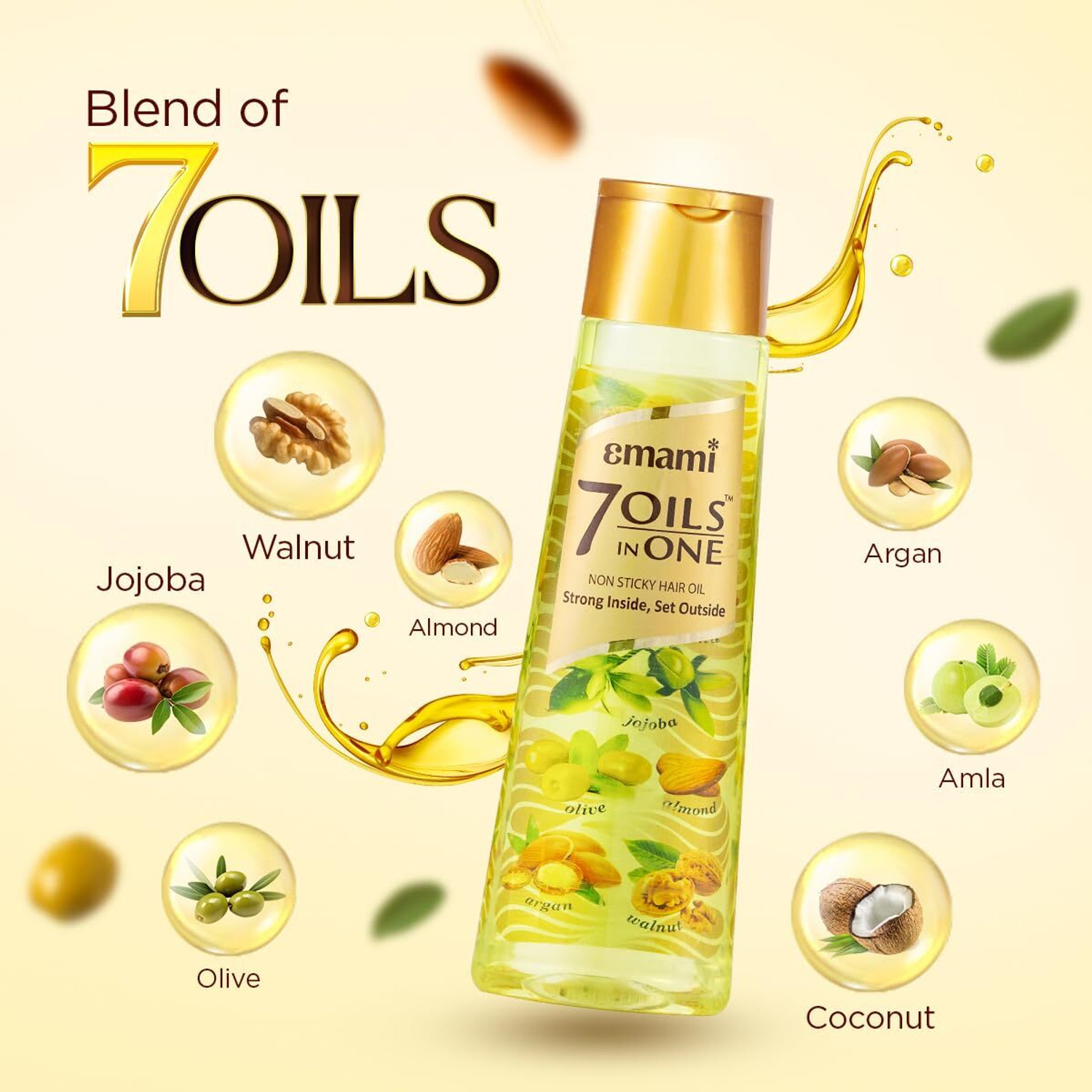 Image of EMAMI 7 Oils In One Damage Control Hair Oil - Pack Of 2 (500ml) Hair Oil