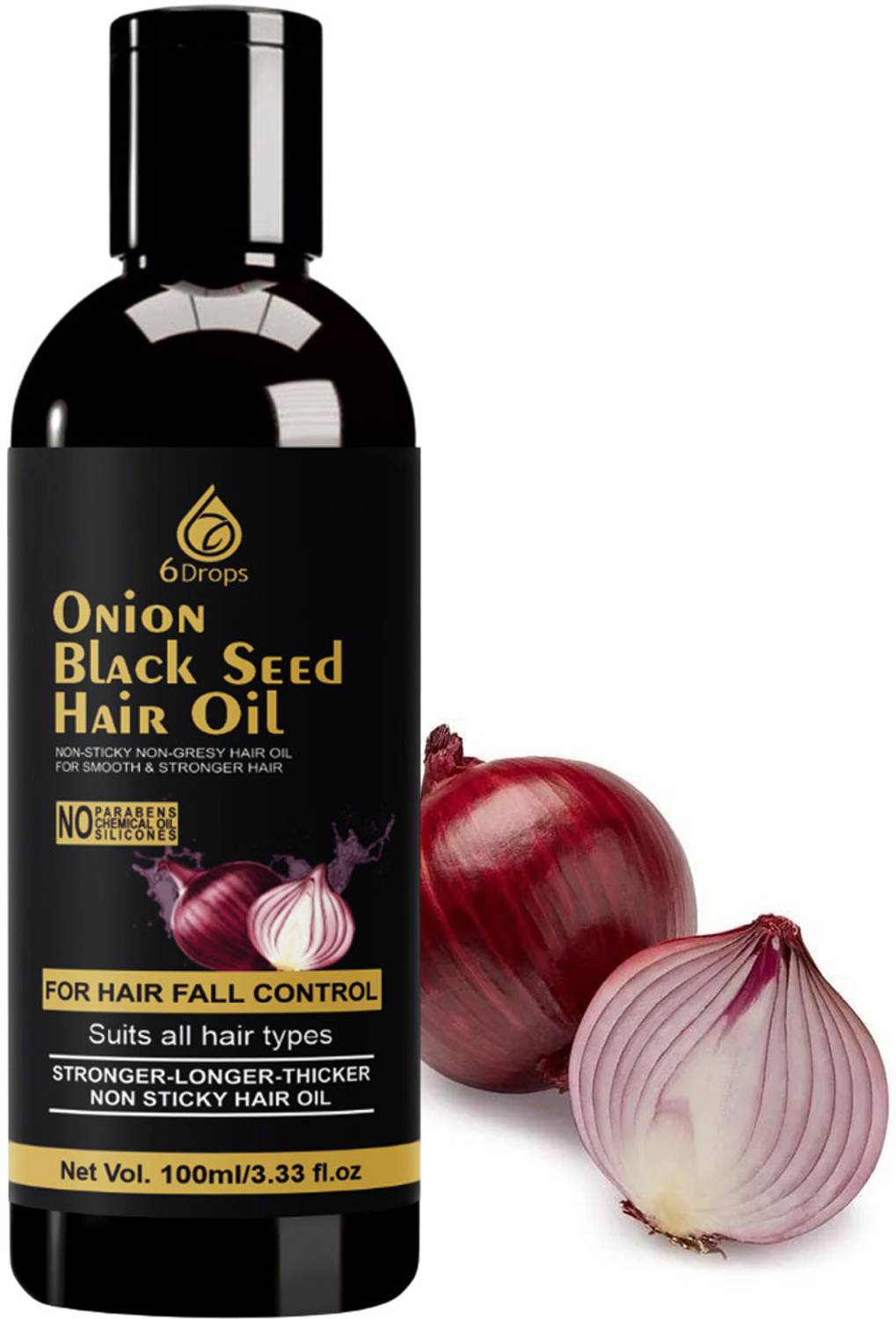 6Drops Rejuvenate Hair Roots with Onion Oil – 100ml Hair Oil