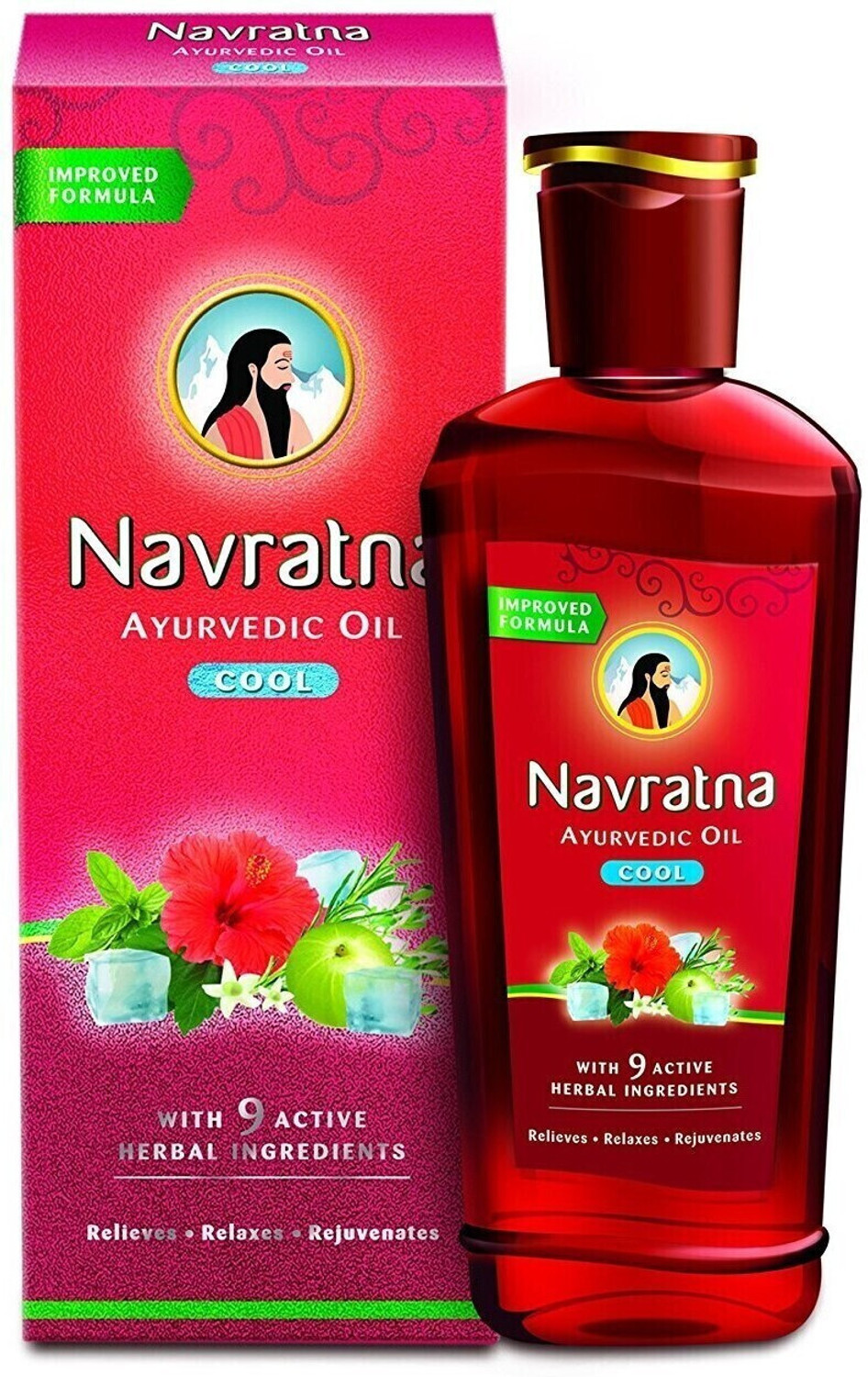 Image of Navratna Ayurvedic Cool Stress Relief Hair Oil