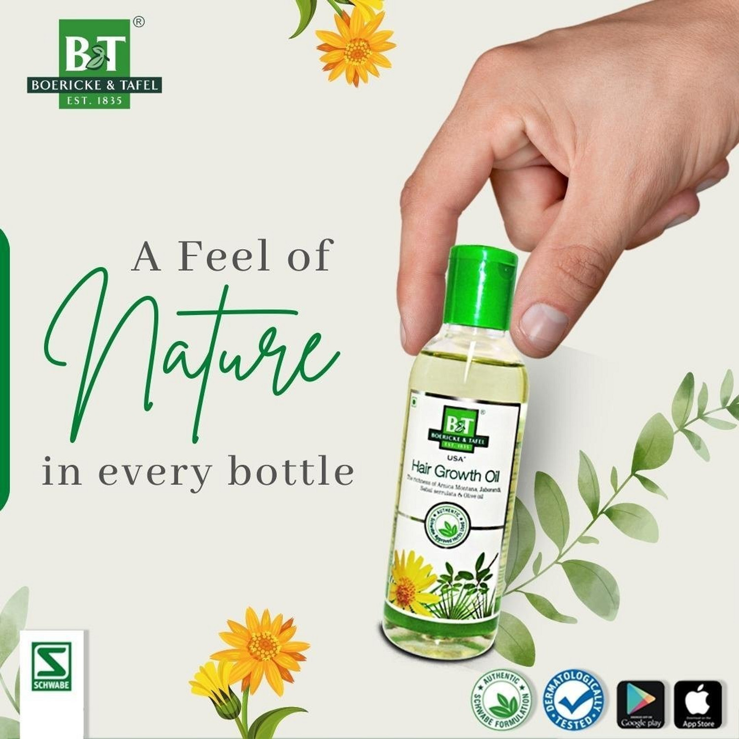Image of BT BOERICKE & TAFEL Hair Growth Oil With Arnica & Jaborandi for Promoting Hair Growth- Pack of 2 Hair Oil