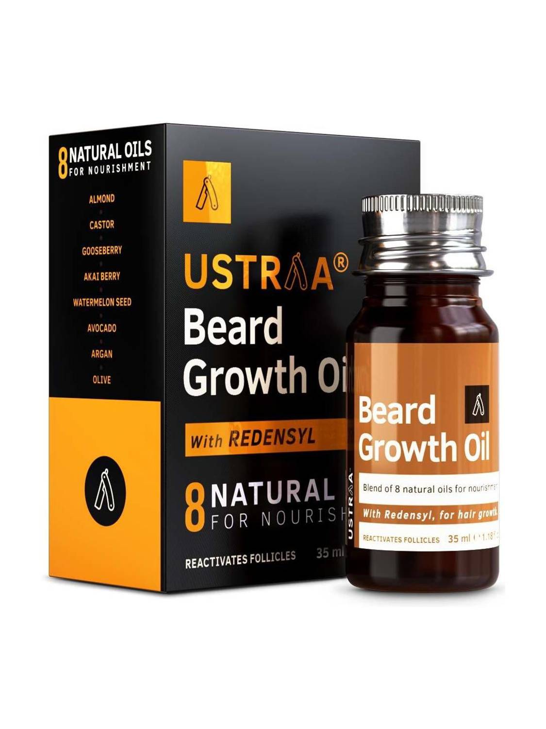 USTRAA Beard Growth Oil - 35ml - Image 1