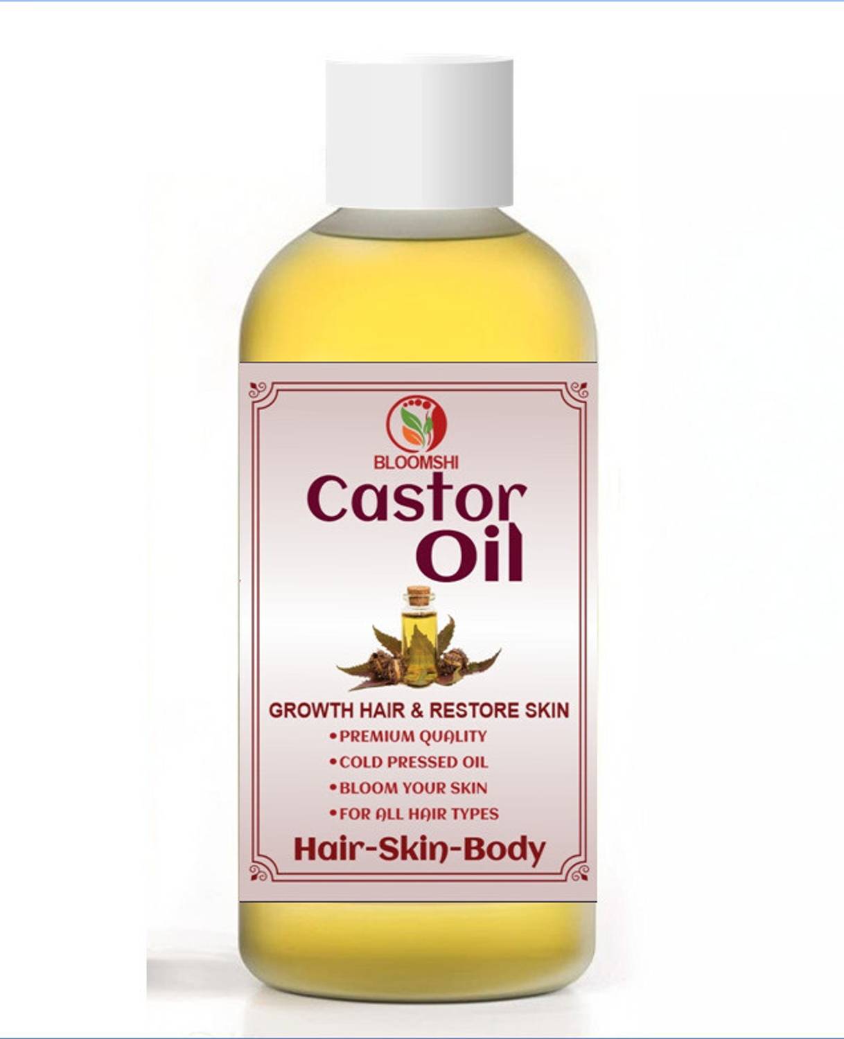 BLOOMSHI 100% PURE & NATURAL-CASTOR-OIL-HAIR-OIL-100ML Hair Oil