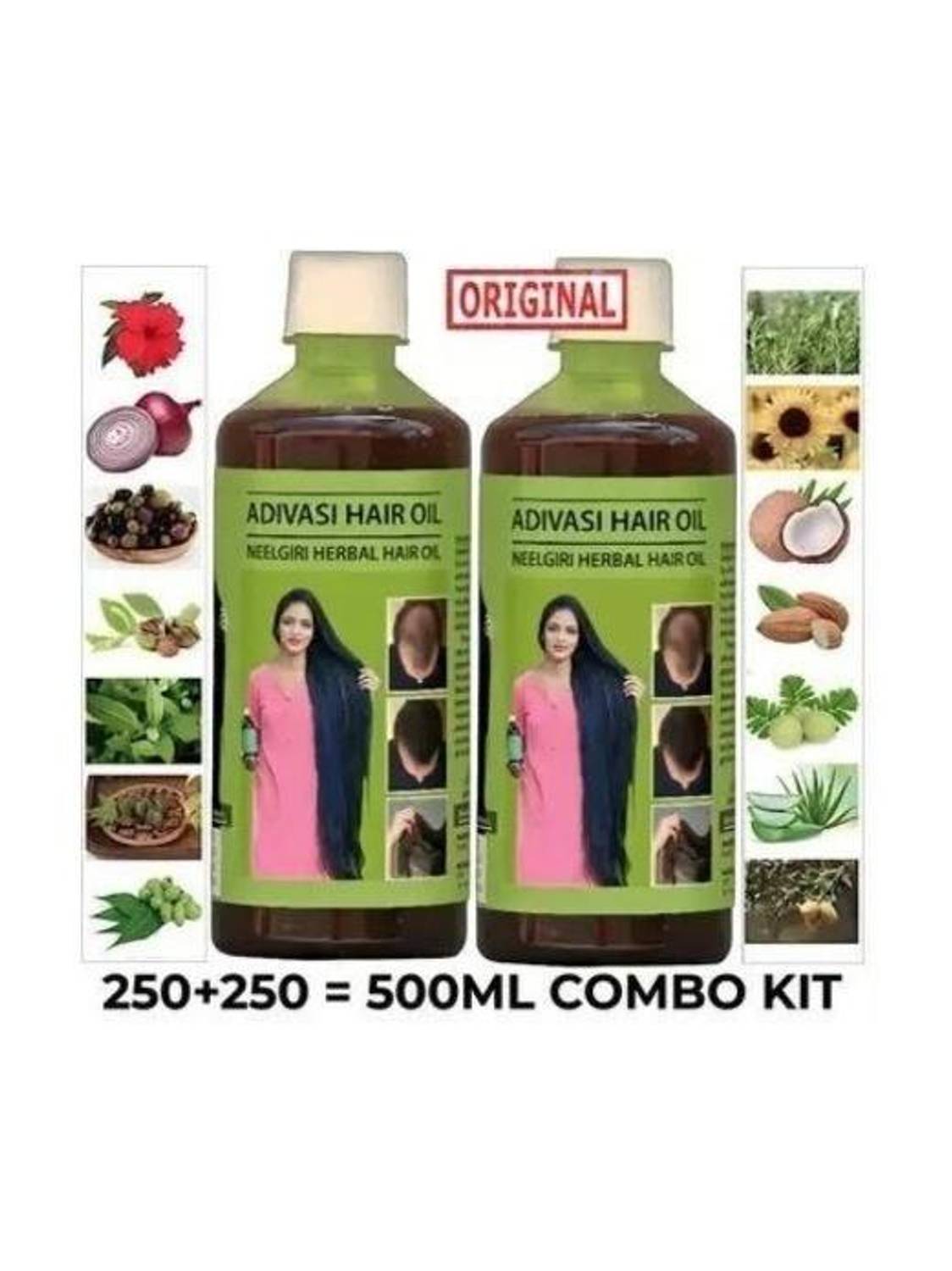 Adivasi -NEELGIRI HERBAL HAIR GROWTH OIL(500ML) Hair Oil