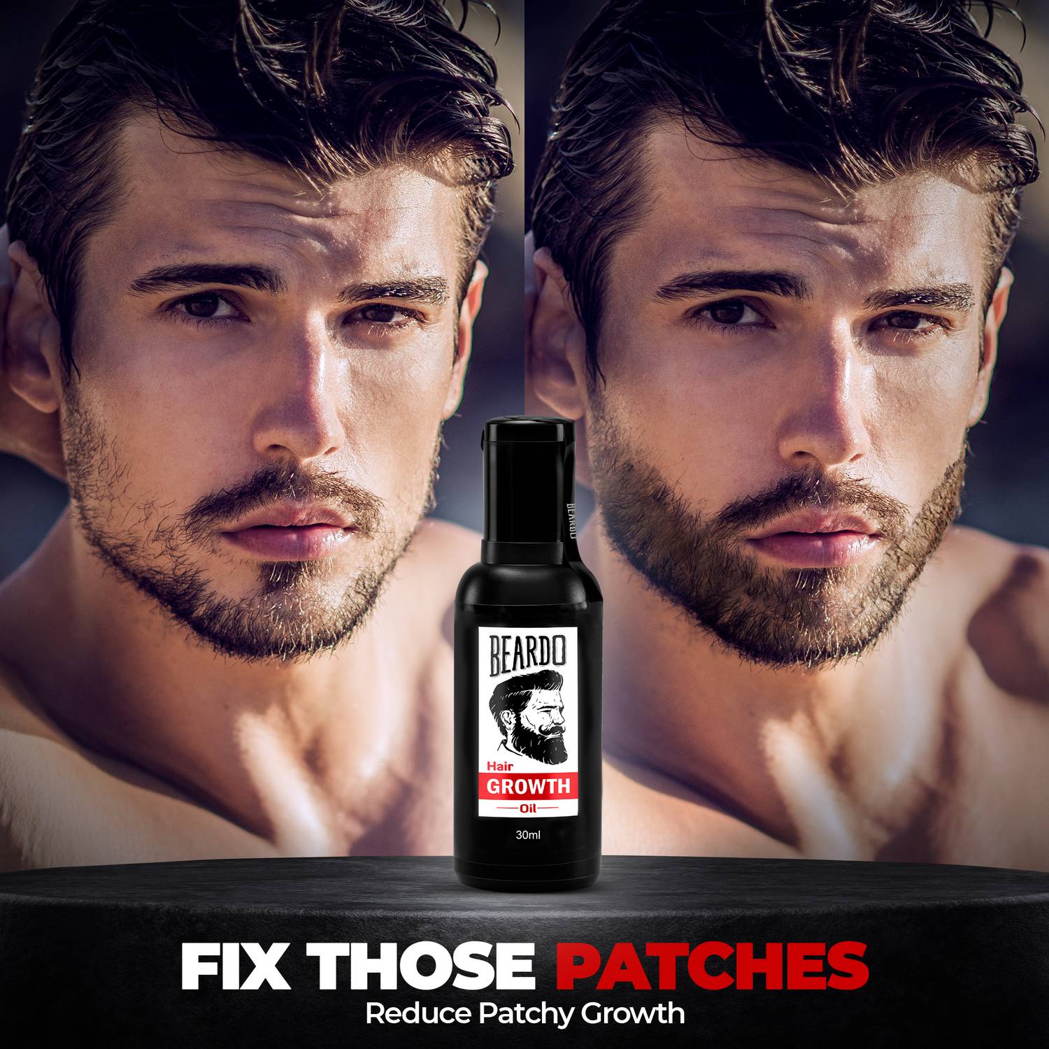 BEARDO Men Beard & Hair Growth Oil 30ml - Image 5
