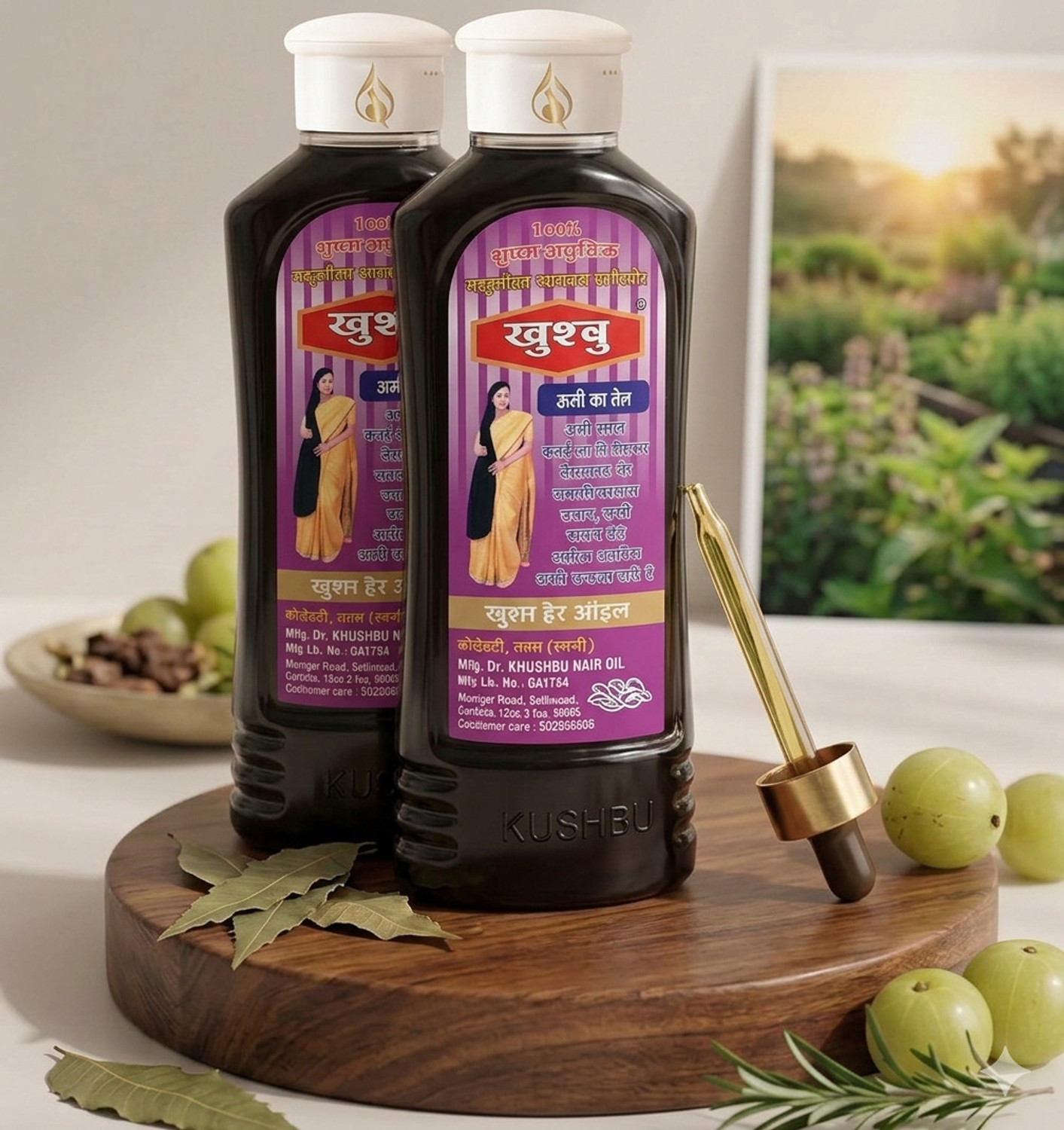 Image of Khushbu Pure ayurvedic Anti dandruff oil and anti lice oil 100ml pack of 2 Hair Oil