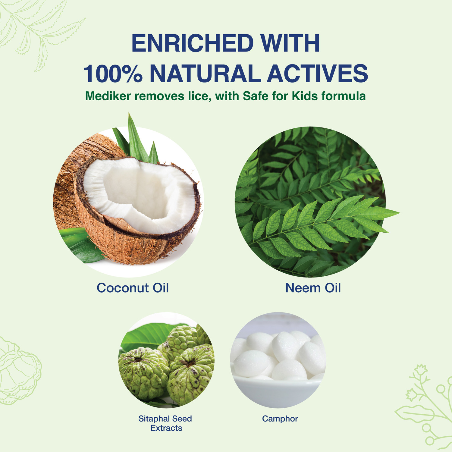 Image of MEDIKER Anti lice Treatment Shampoo + Comb, Effective painless way of Lice removal