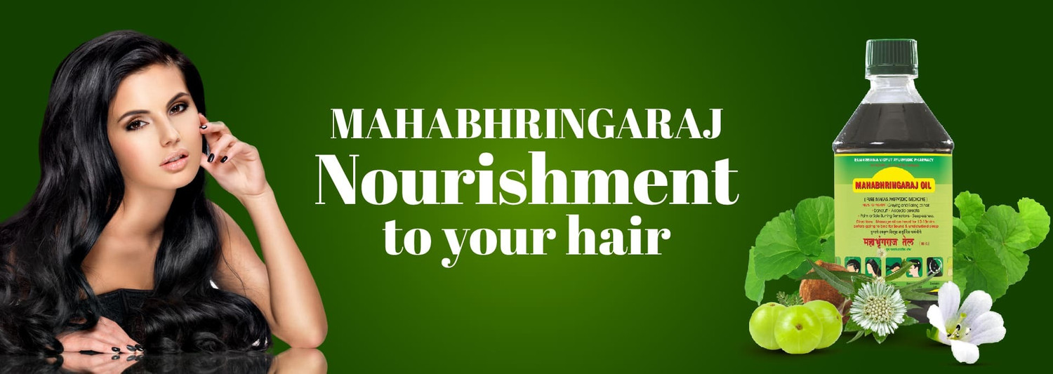 Image of MAHABHRINGARAJ OIL Pure Ayurvedic Medicine Hair Oil