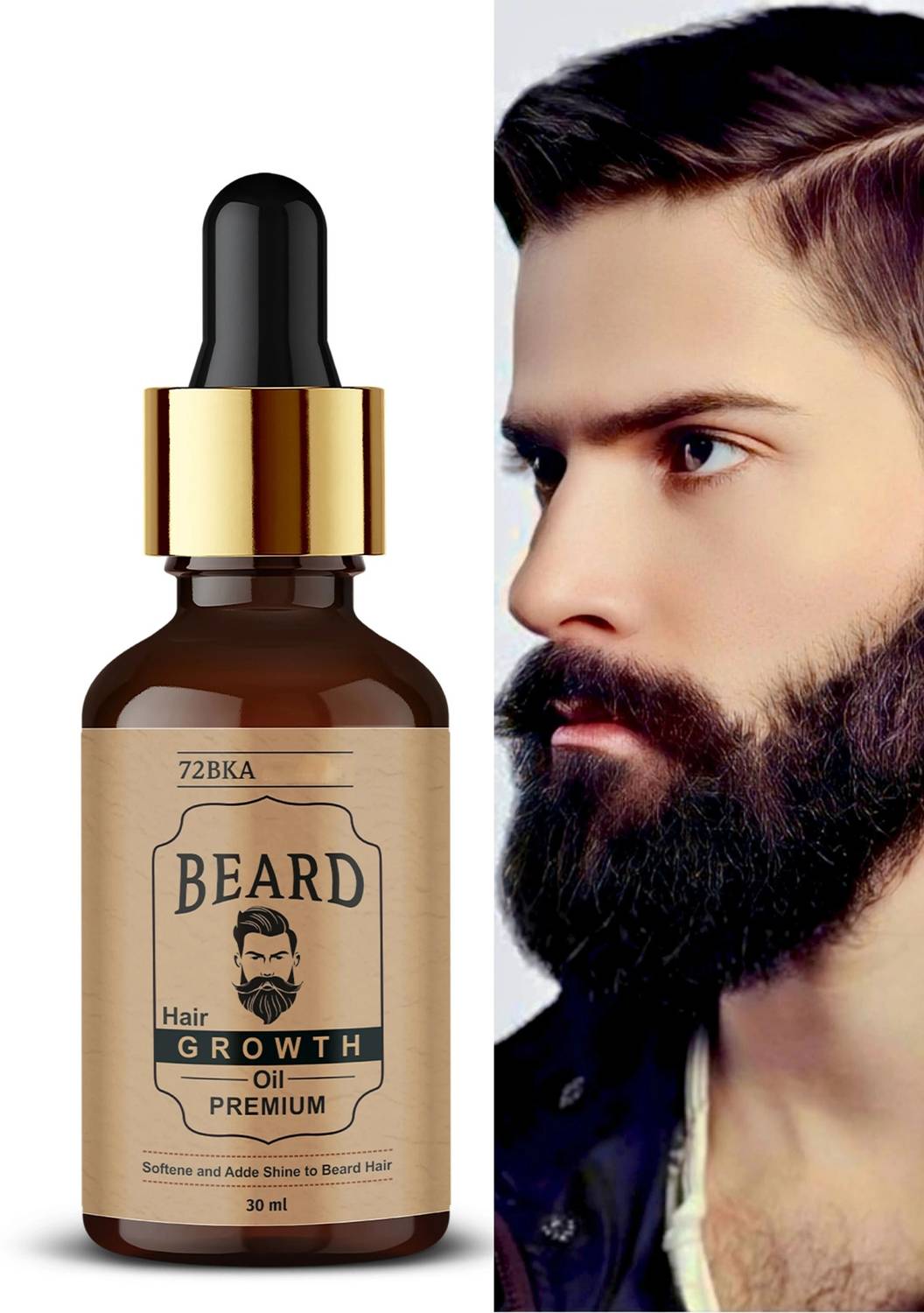 72BKA Beard Growth Oil MMM6 Hair Oil