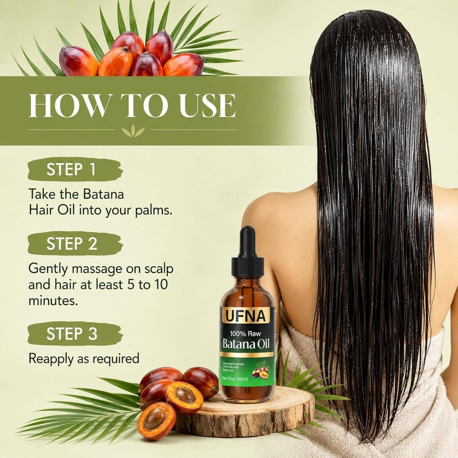 Hairlusy UFNA Batana Oil 60ml - Image 5