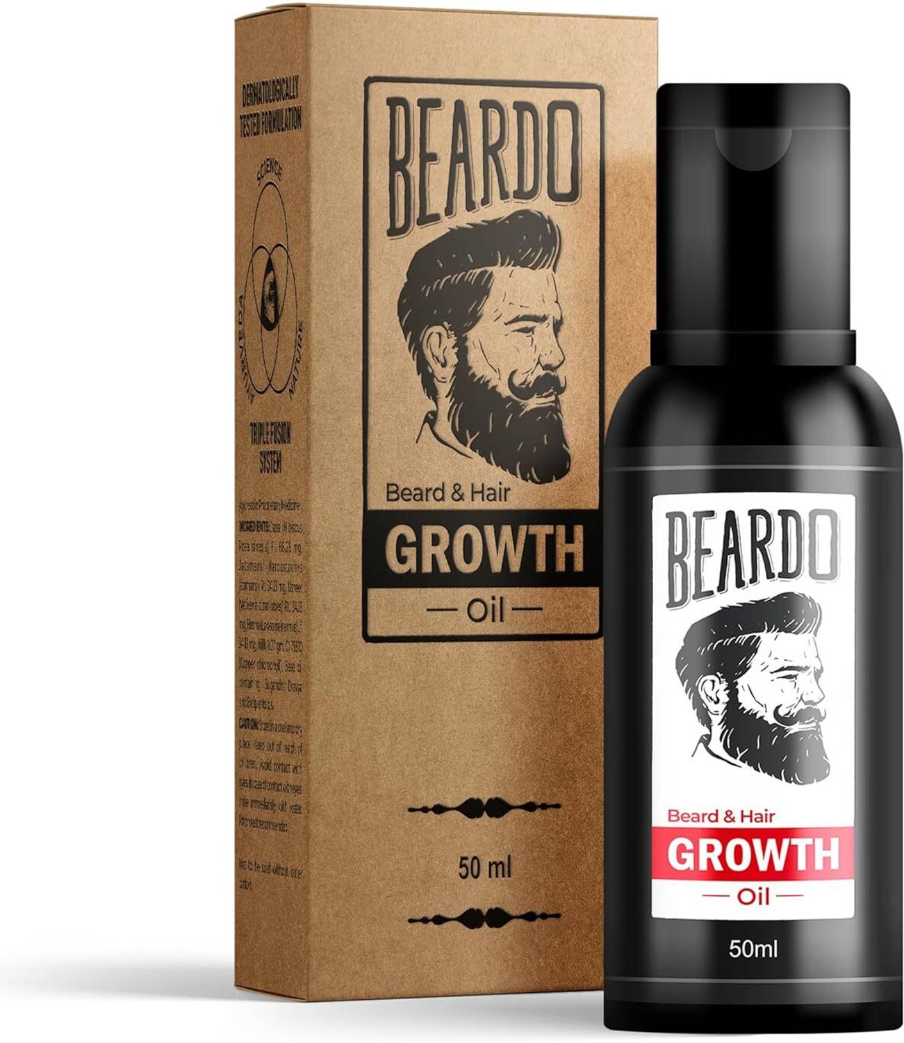 BEARDO Men Beard & Hair Growth Oil 30ml - Image 1