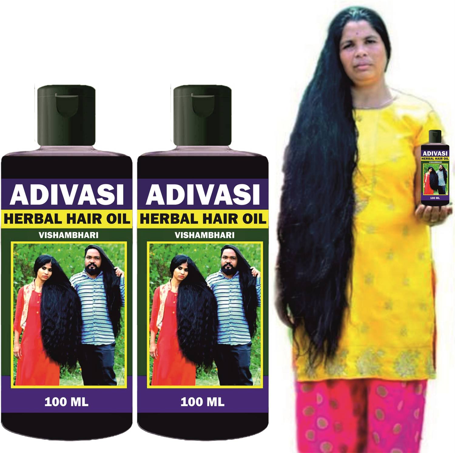 Adivasi �Ayurvedic hair hair fall control Hair Oil 100ML PACK 02 Hair Oil