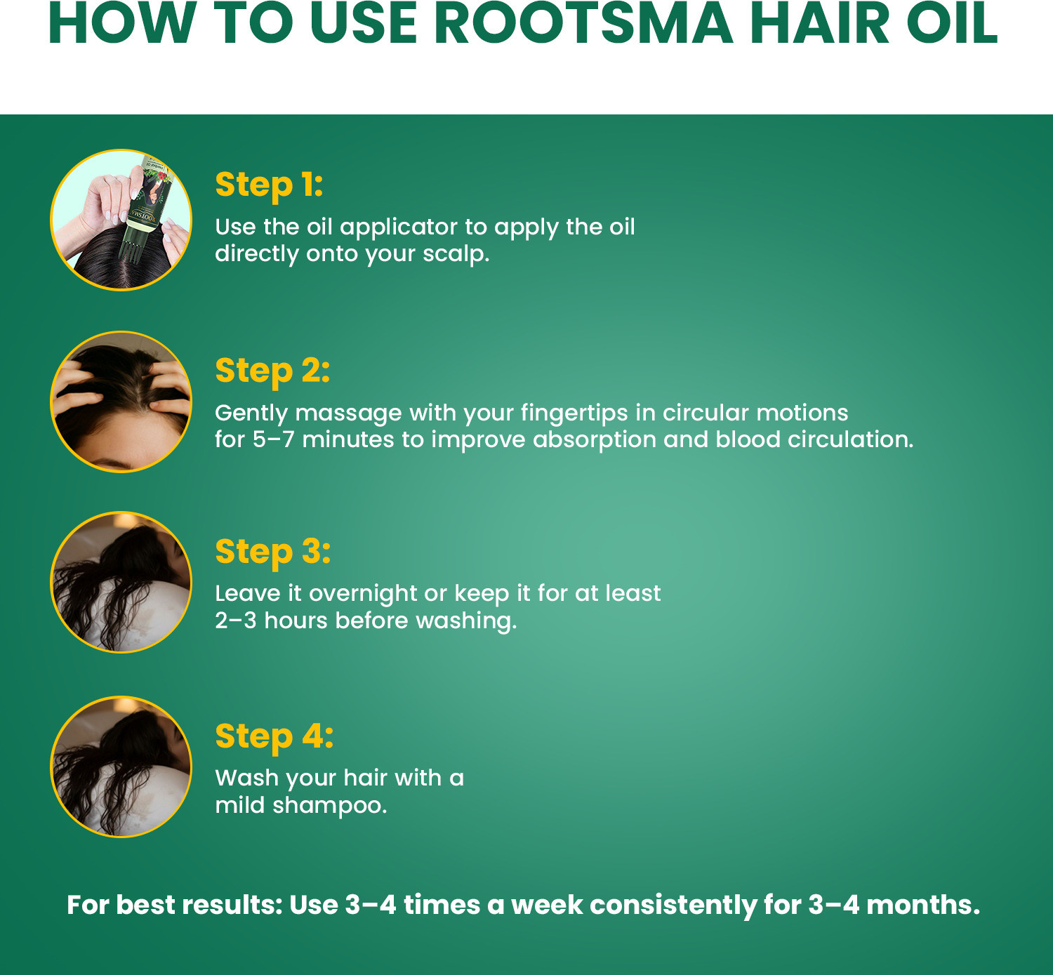 Image of Rootsma Advanced Herbal Hair Fall Control & Growth Combo-Oil + Neem Comb