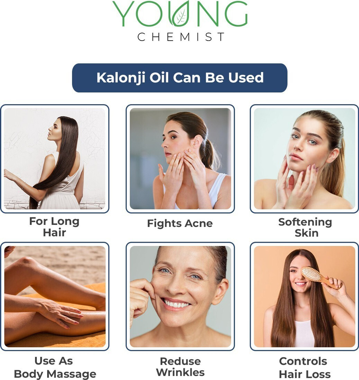Image of Young Chemist 100% Pure, Natural, Undiluted & Cold Pressed Virgin Kalonji Oil Hair Oil