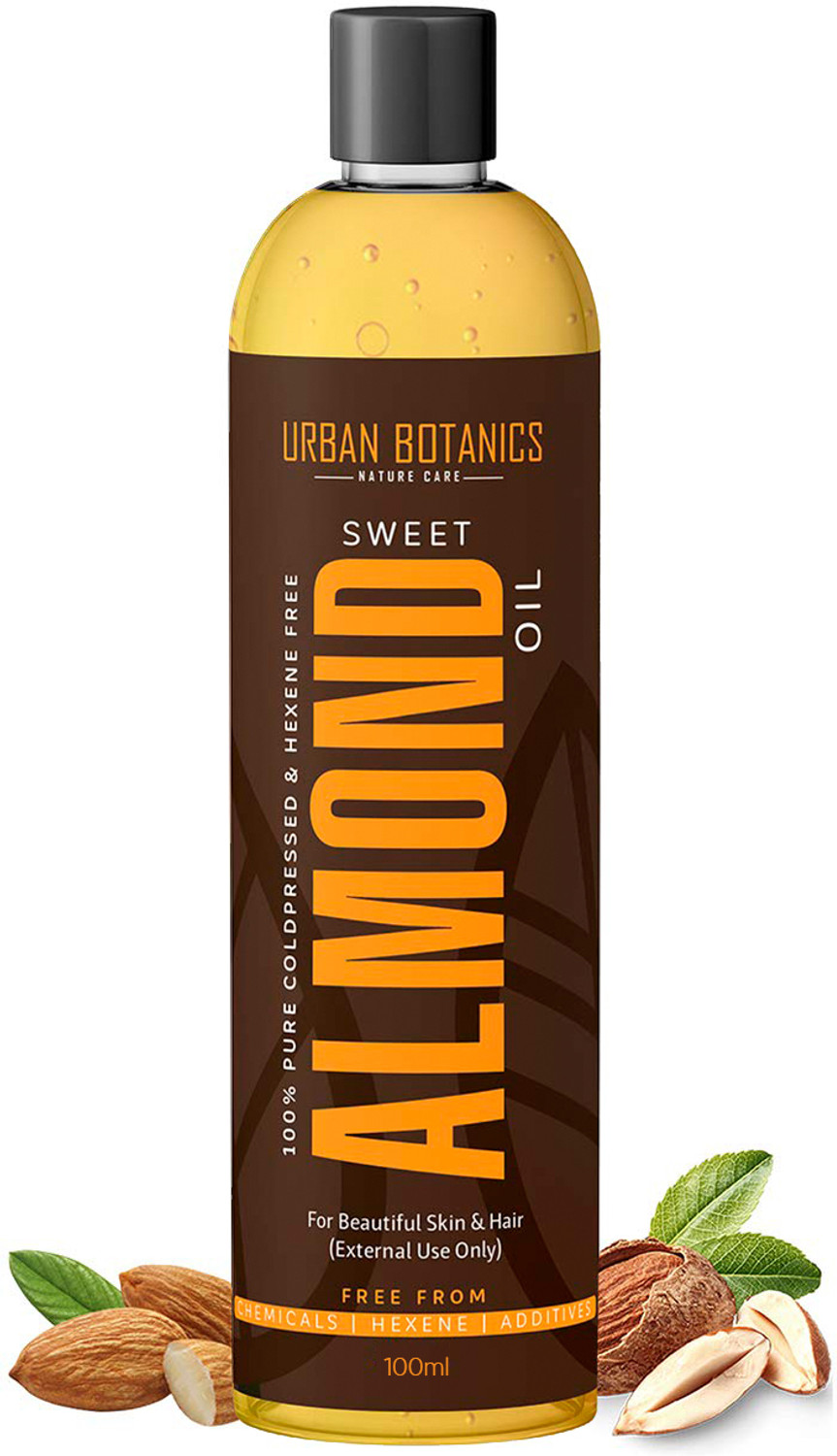 Image of UrbanBotanics Pure Cold Pressed Sweet Almond Oil for Skin & Hair Oil