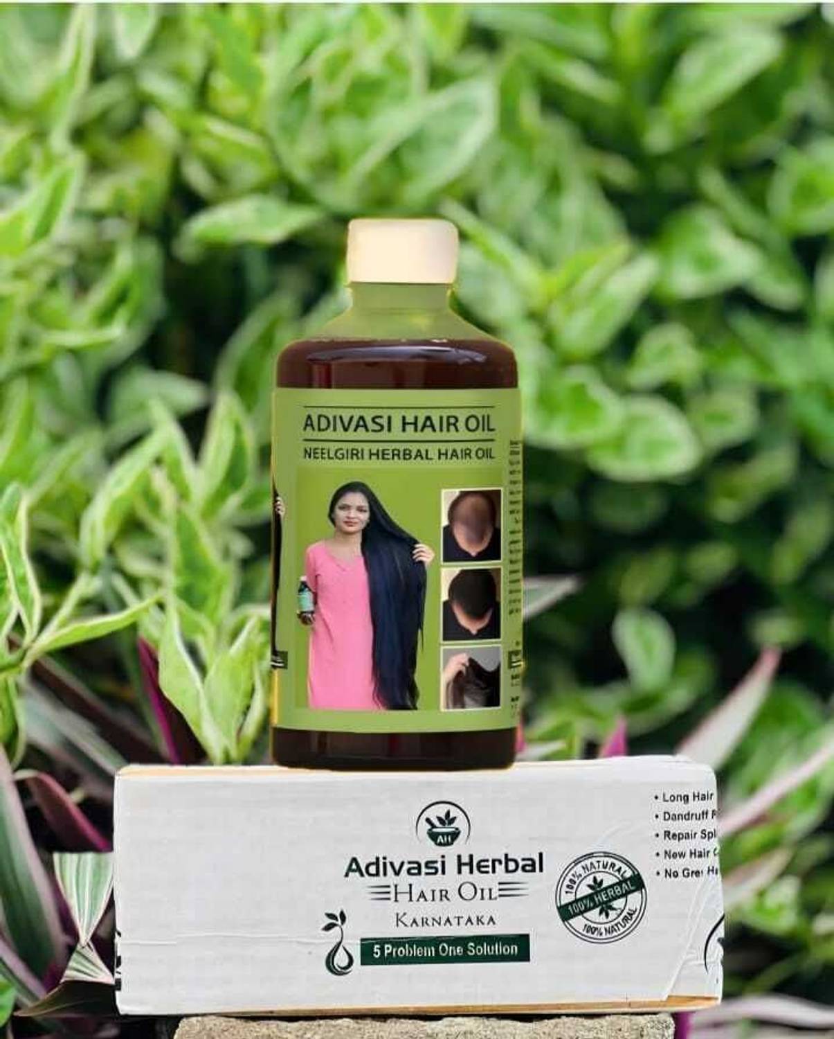 Adivasi NEEM haritaki basil HERBAL HAIR OIL HAIR GROWTH+HAIR LOSS 250ML (PACK OF 1) Hair Oil