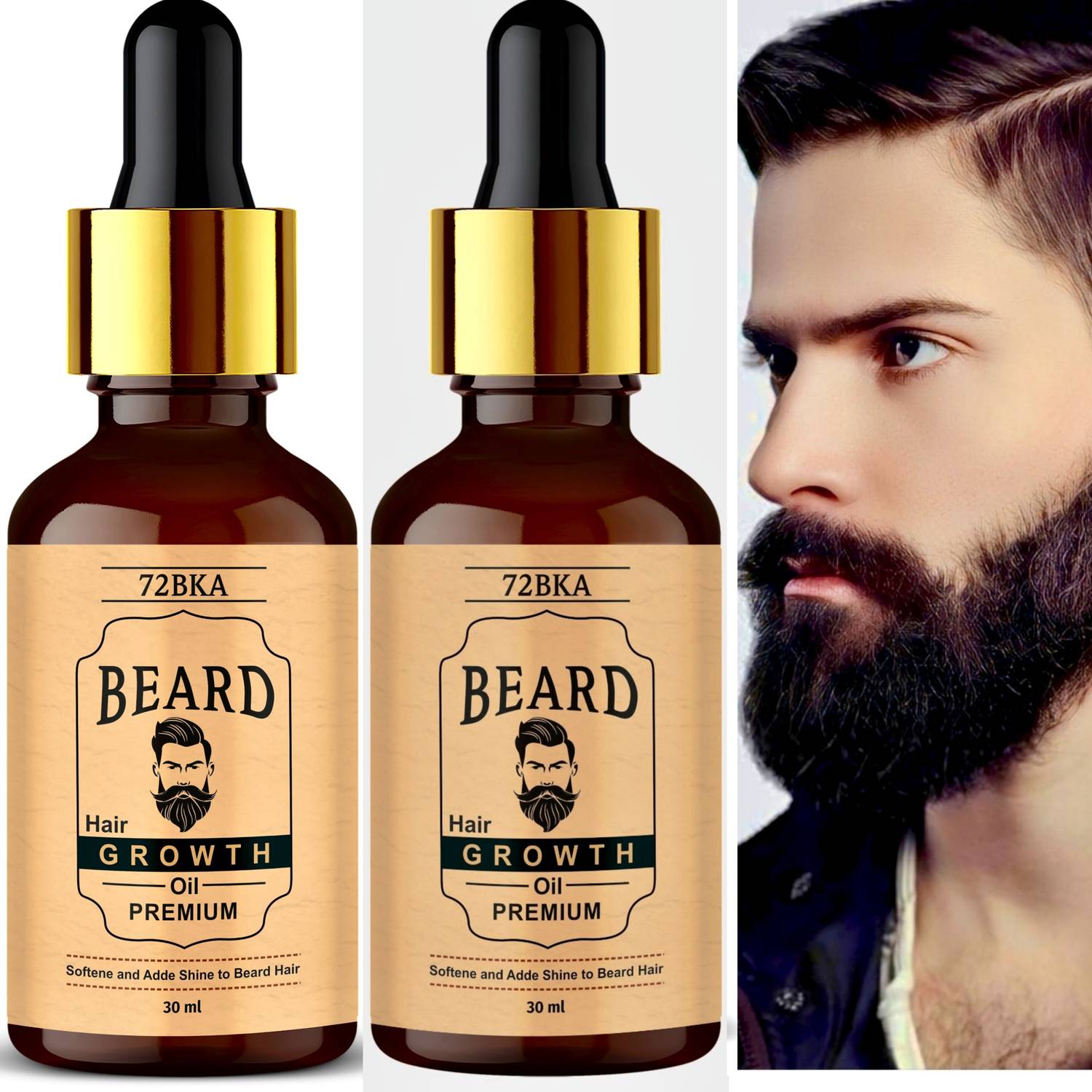 72BKA Beard oil men hair growth oil D199 Hair Oil