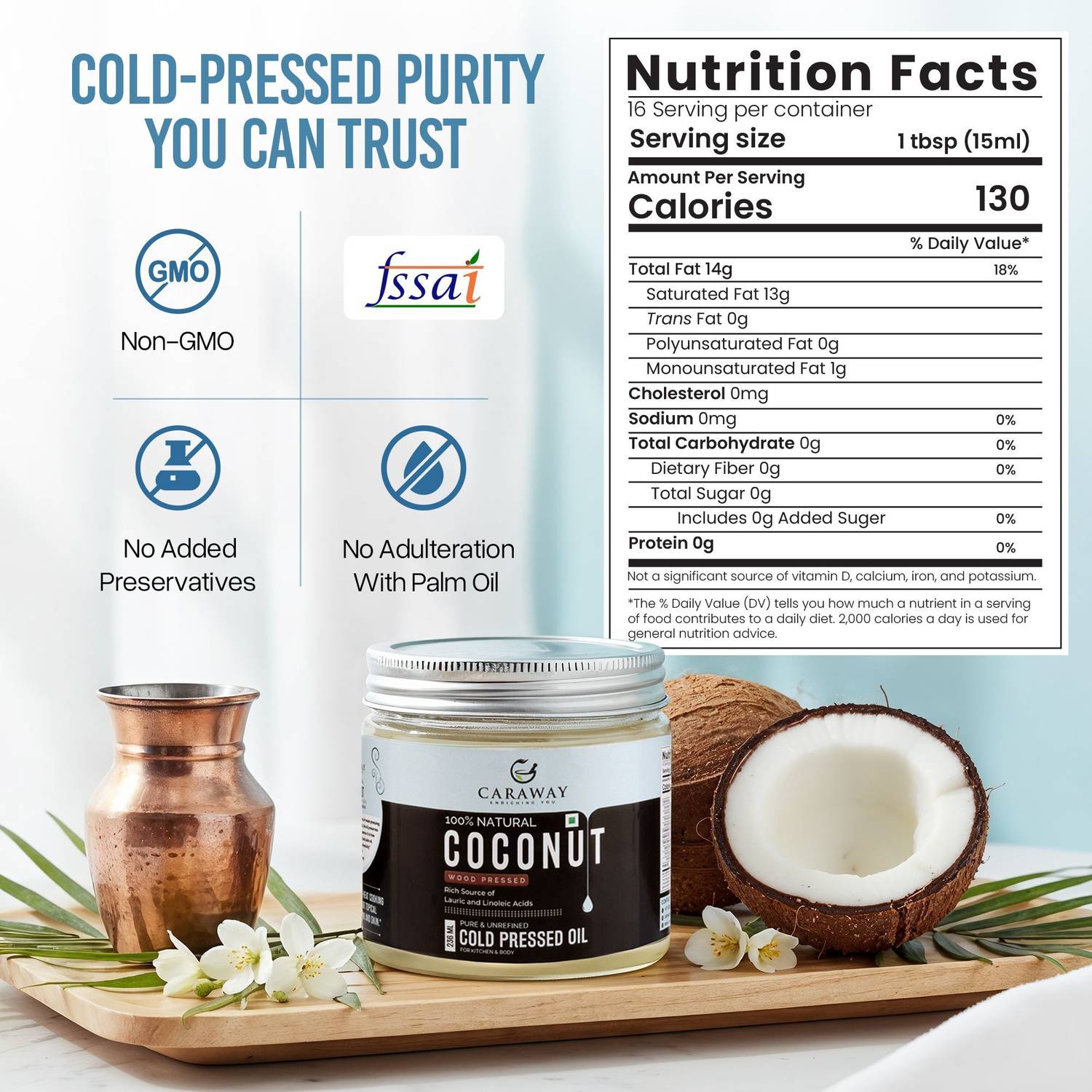 Caraway Coconut Oil Cold Pressed 500ml - Image 5