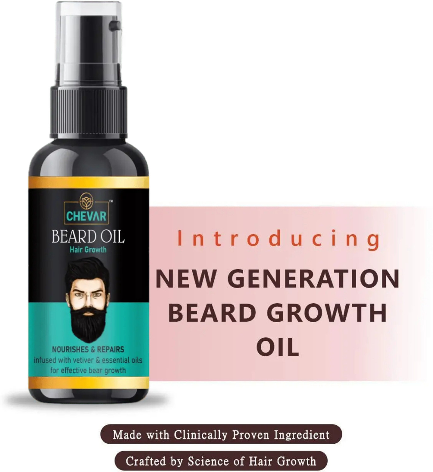 Image of Chevar Advanced Beard Growth Oil For Men And Boys (Parabean Free) Beard oil Hair Oil