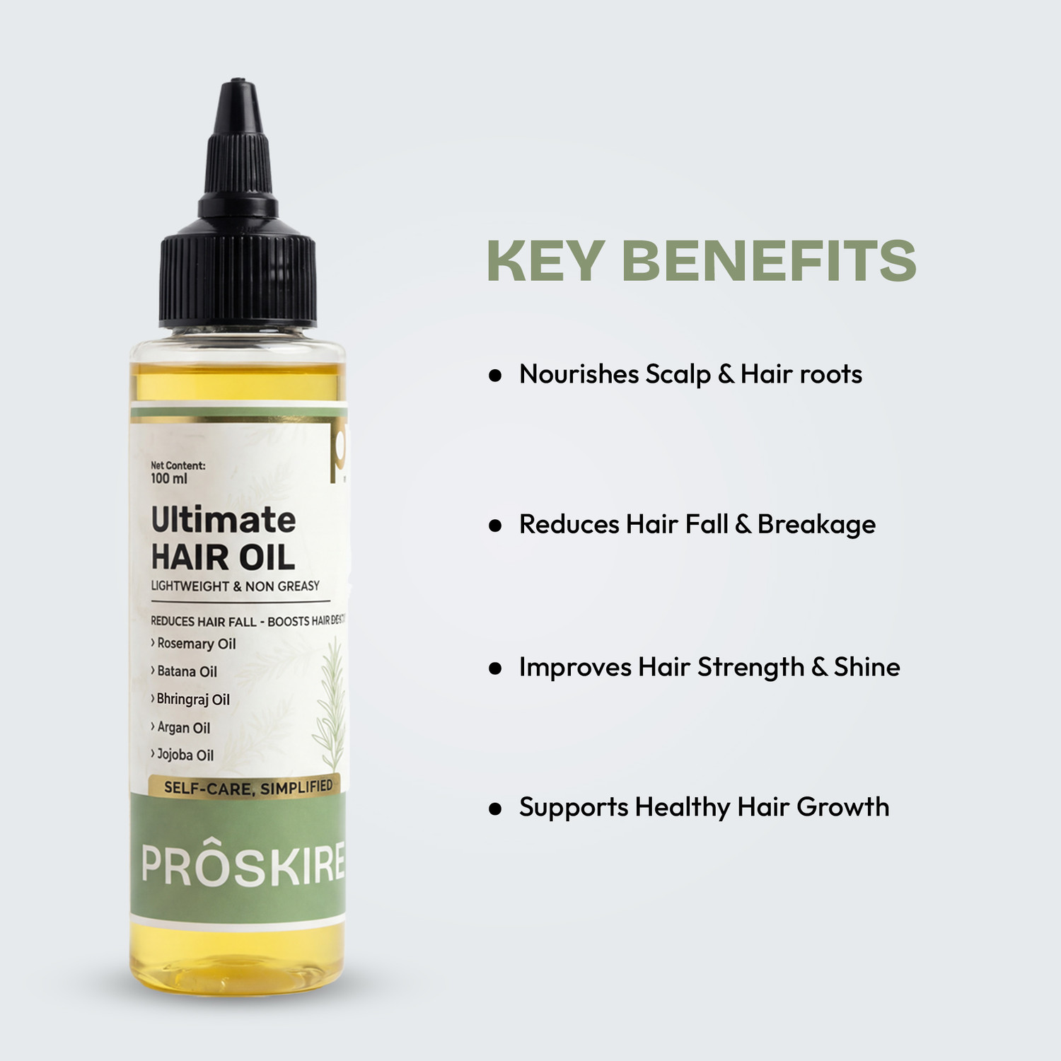 Image of Proskire Ultimate Hair Growth Oil |Reduces Hair Fall & Promotes Hair Growth|Lightweight 2 Hair Oil