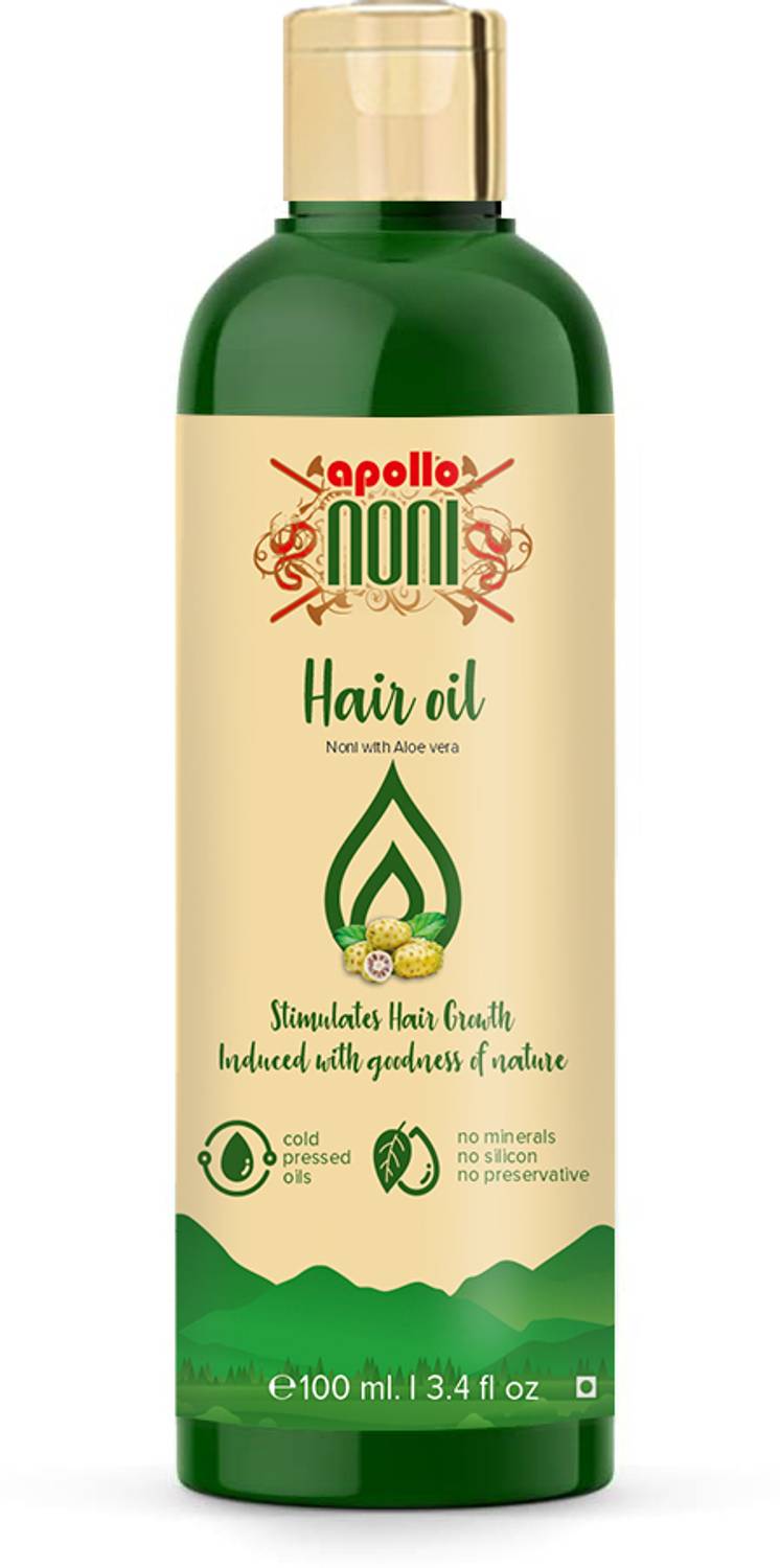 Apollo Noni Hair Oil is the best Herbal Hair Oil For Hair Growth And hair fall control oil Hair Oil