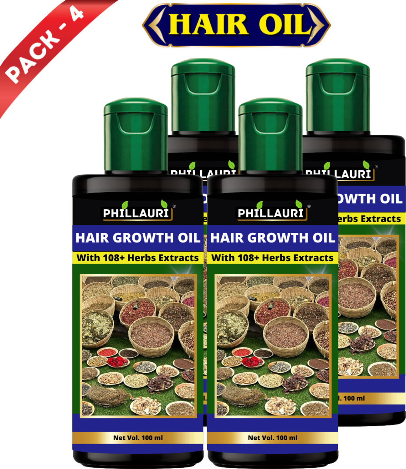 Image of Phillauri Herbal Premium Quality, Hair Regrowth, Hair Fall Control Hair Oil
