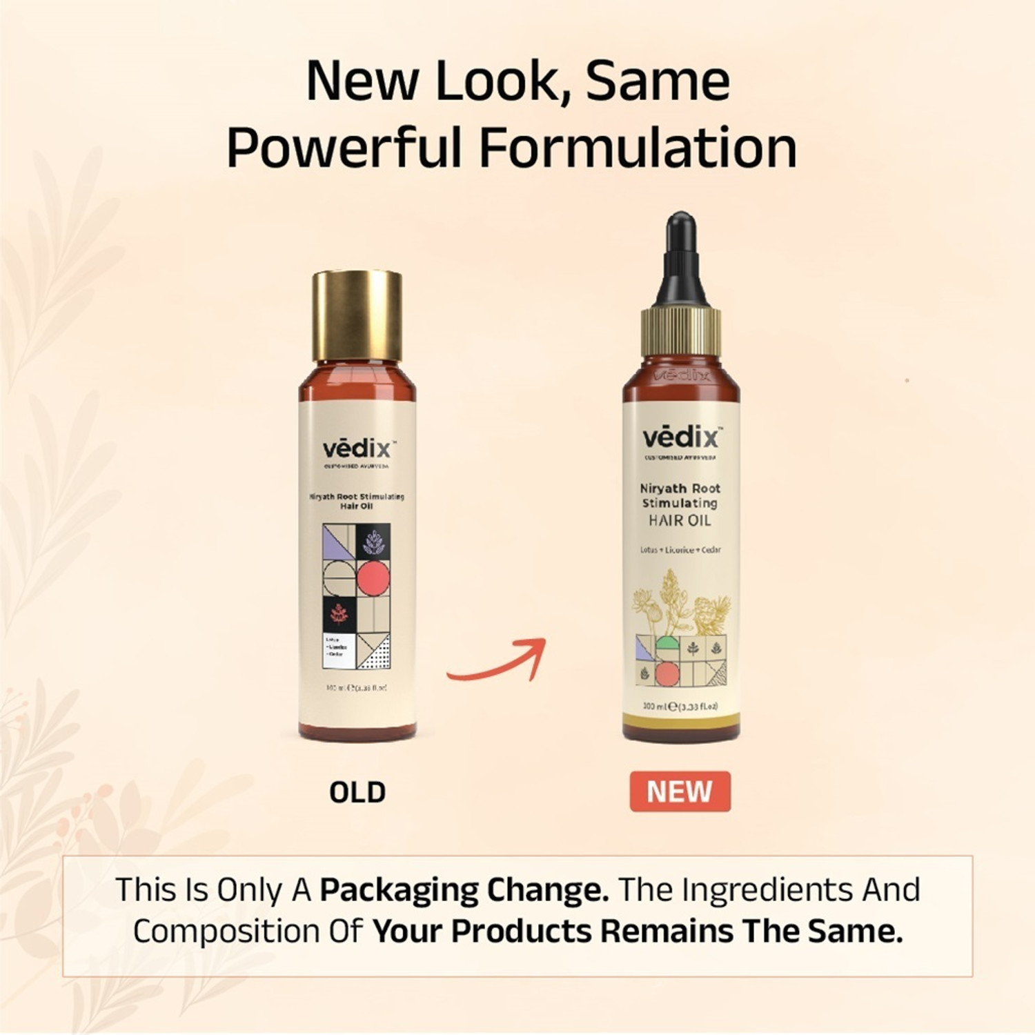 Image of Vedix Ayurvedic Niryath Root Stimulating Hair Oil for Dry Scalp - Straight Hair Hair Oil