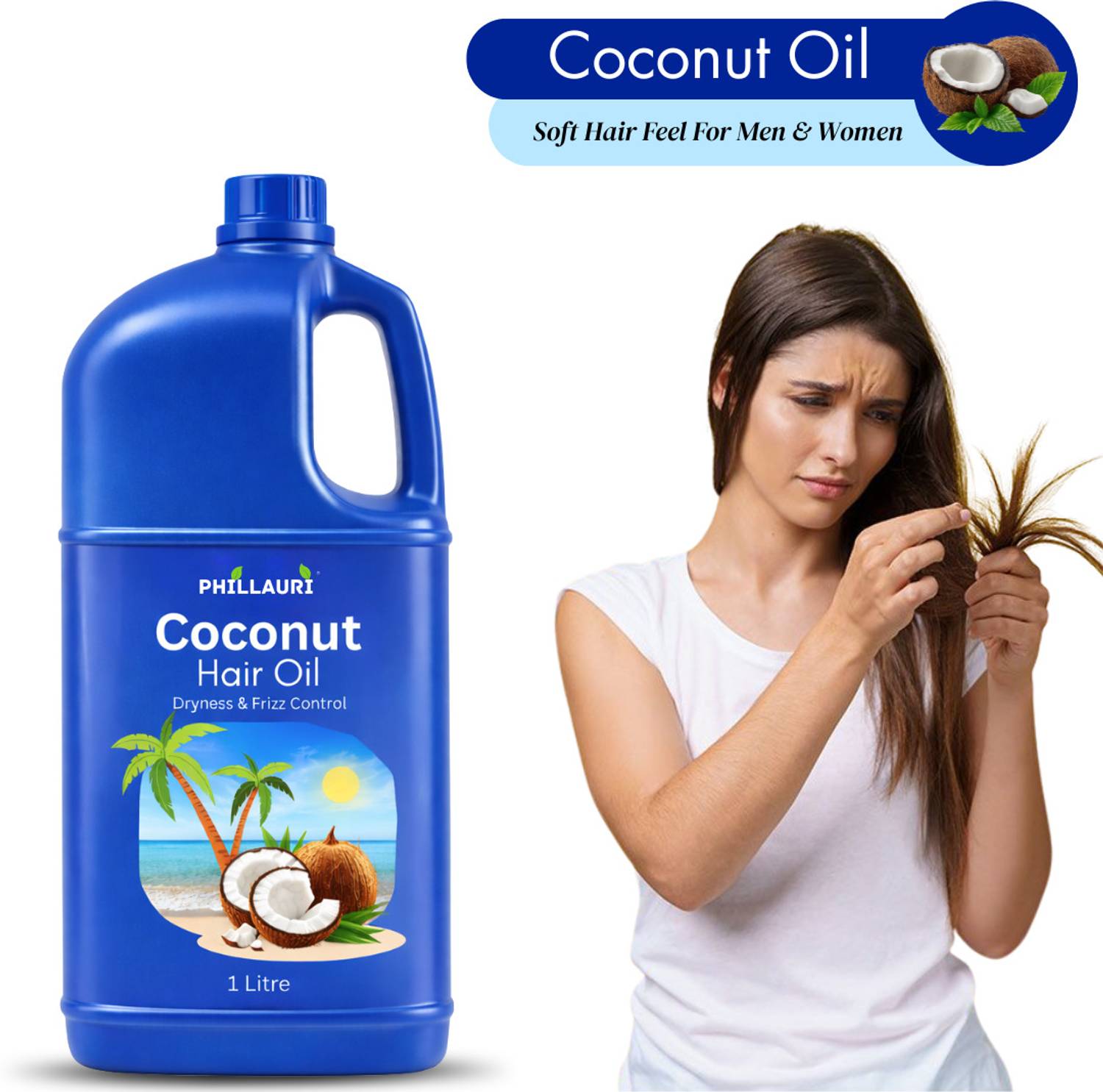 Phillauri Coconut Hair Oil 100 ml - Image 1