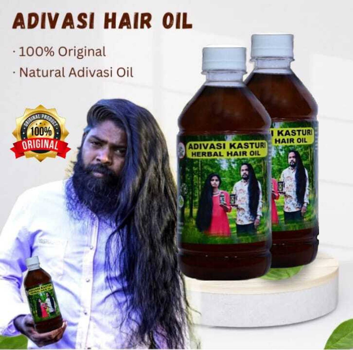Adivasi HAIR L0SS HAIR -GROWTH -ALL HAIR PROBALAM 250ml+ 250ml (PACK OF 2) Hair Oil
