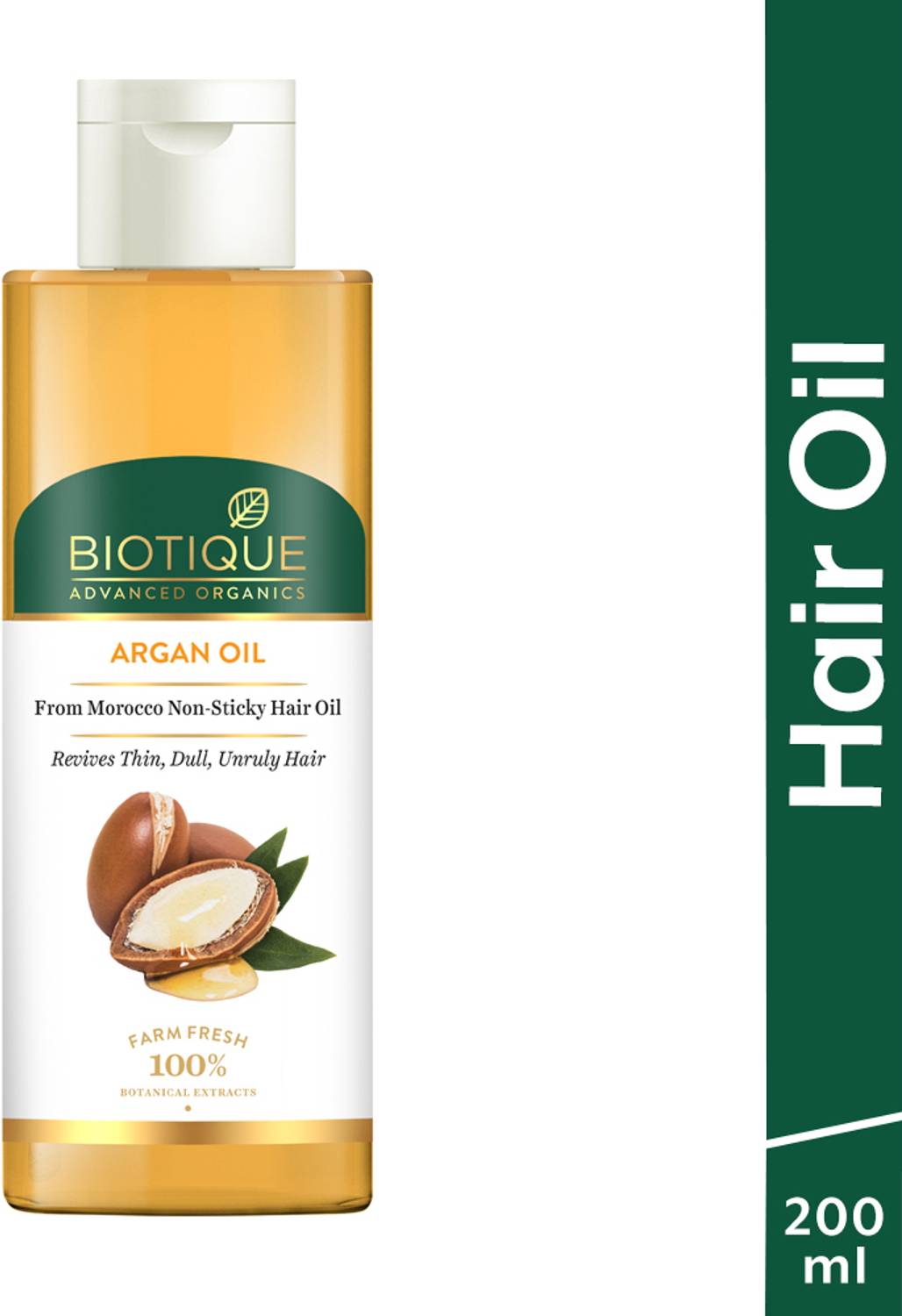 BIOTIQUE Argan Oil From Morocco Non-Sticky Hair oil 200ml Hair Oil